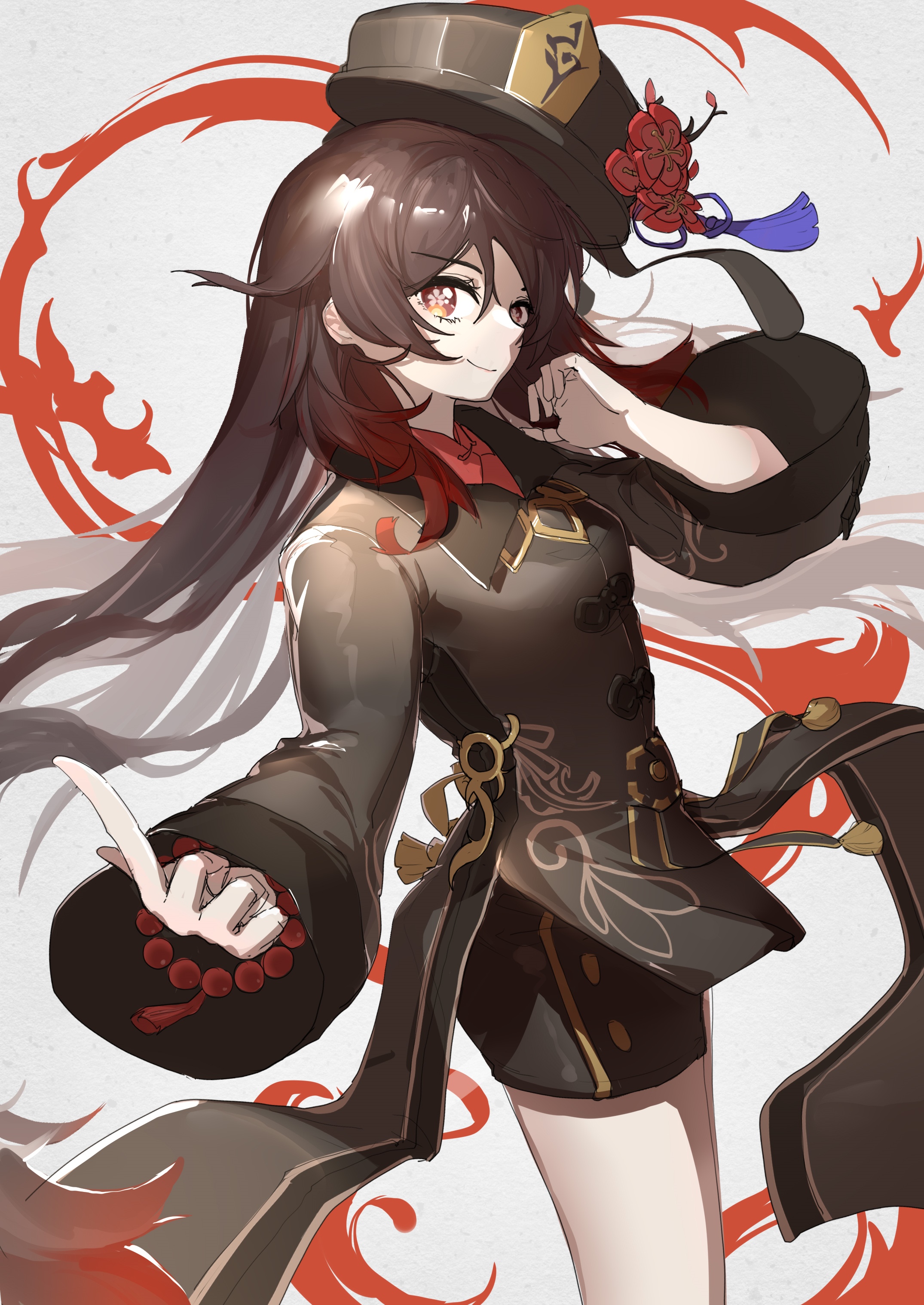 Hu Tao fan art from Genshin Impact HD Phone Wallpaper