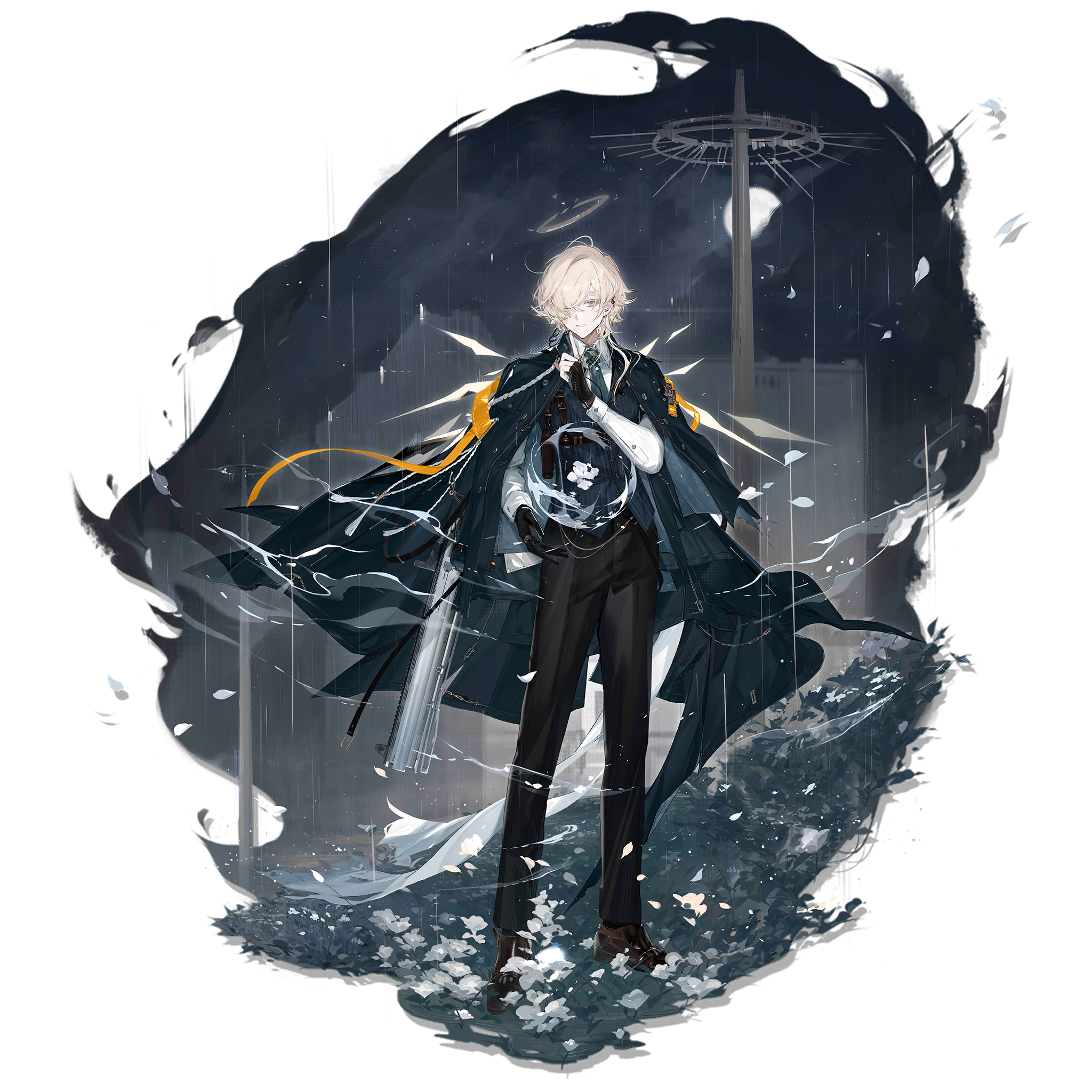 Arknights character with blonde hair and a cape HD Wallpaper