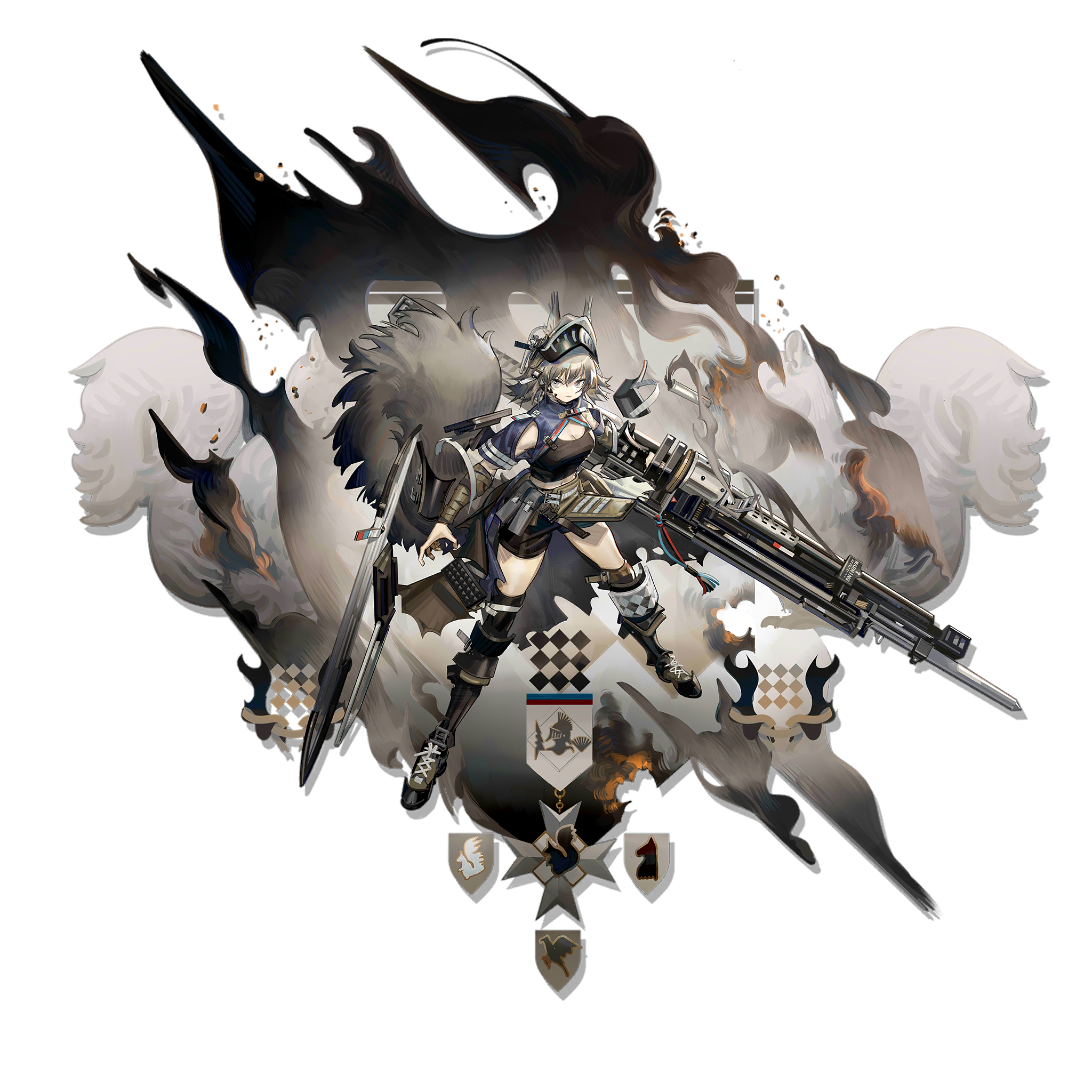 Arknights character with a large gun HD Wallpaper