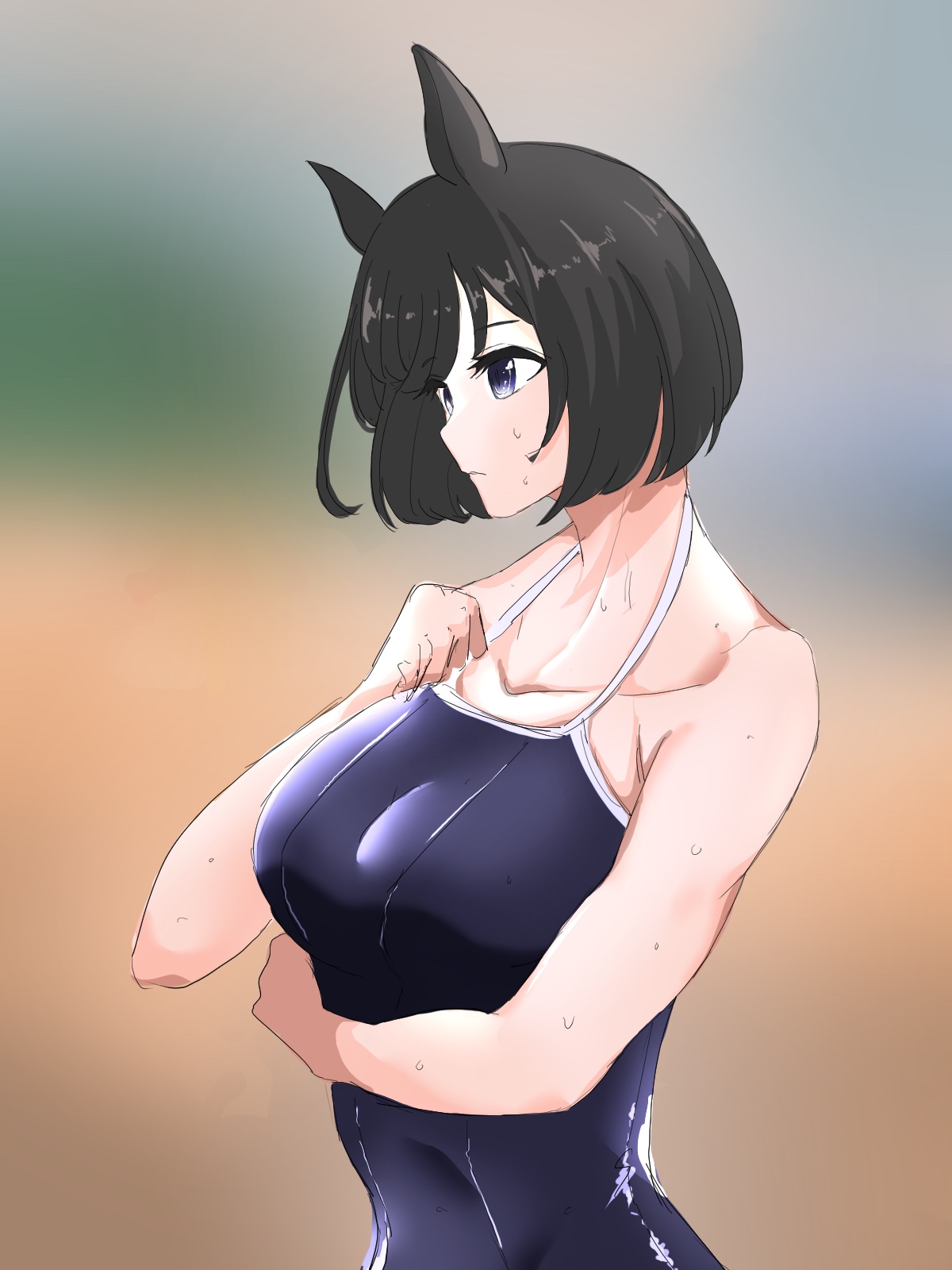 Eishin Flash in Swimwear - Uma Musume Pretty Derby Fan Art HD Phone Wallpaper