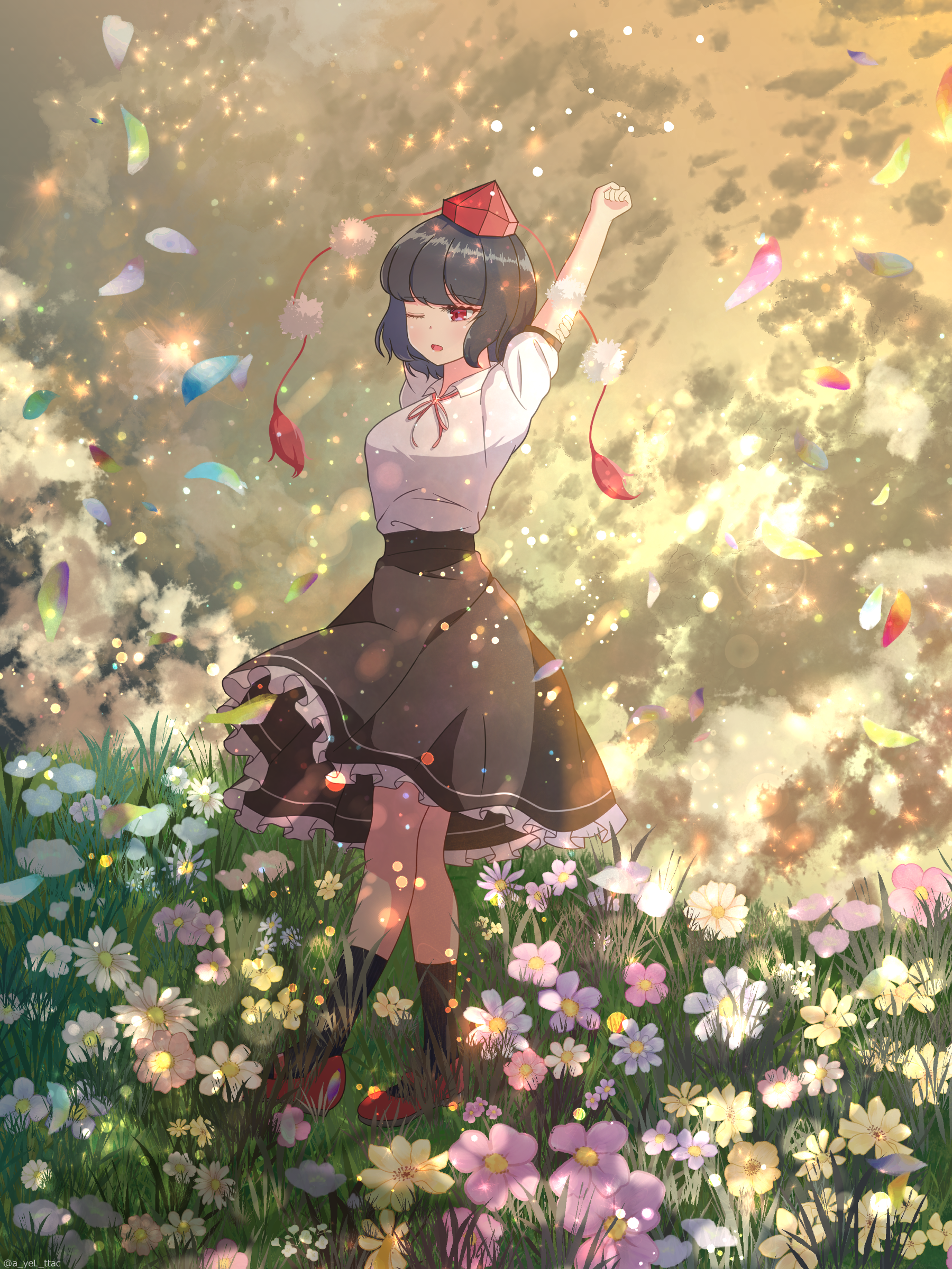Shameimaru Aya fan art from Touhou HD Phone Wallpaper