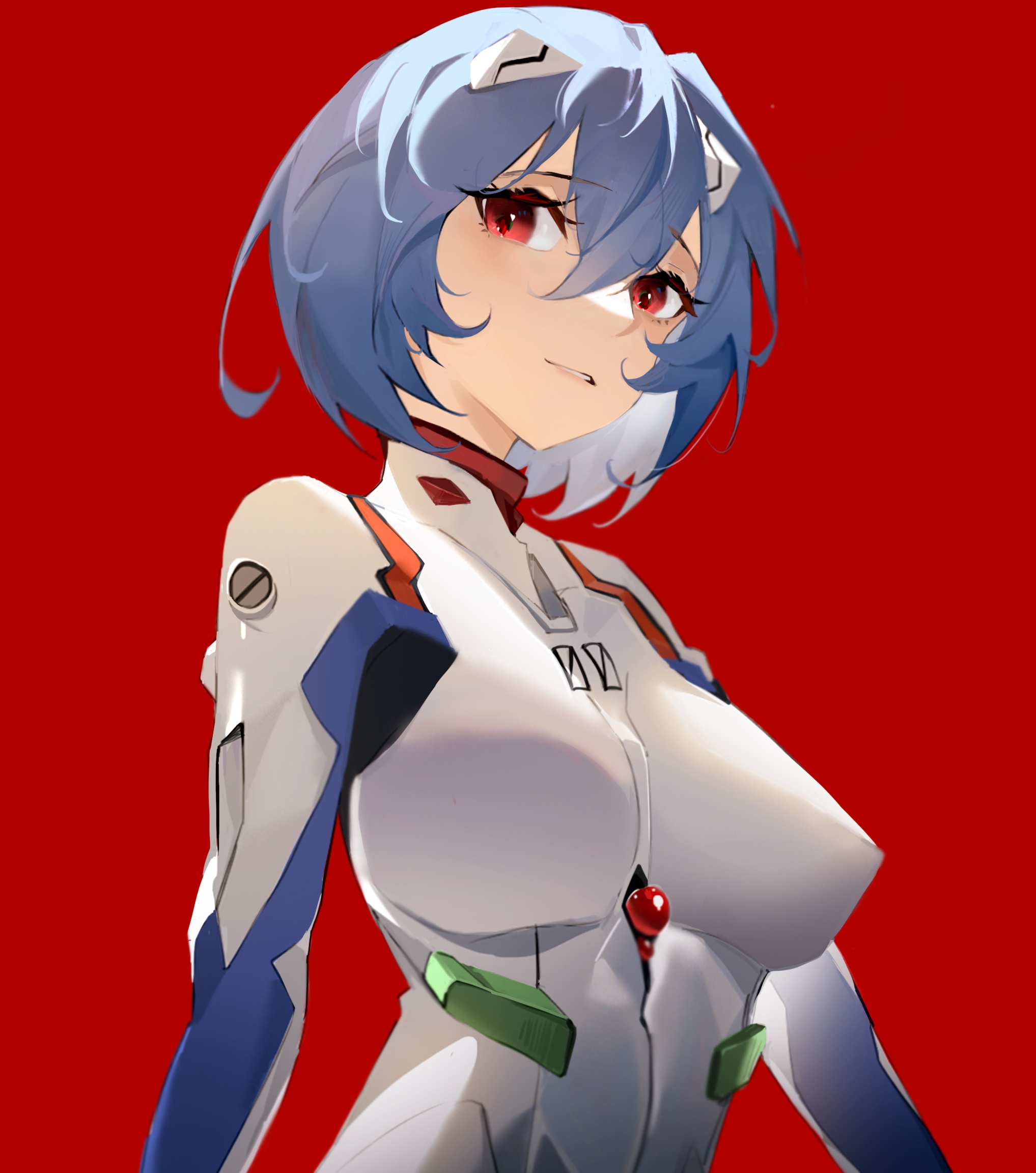 Ayanami Rei in Evangelion Plugsuit HD Phone Wallpaper