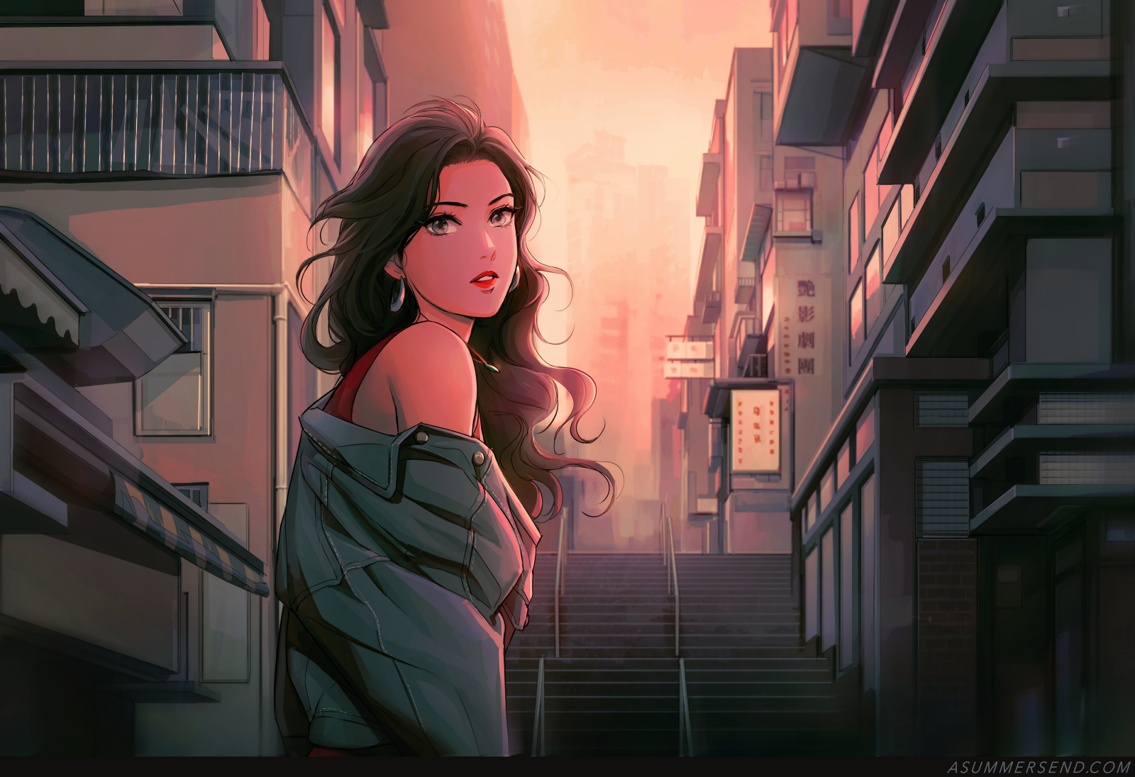 Woman in Hong Kong 1986 HD Wallpaper