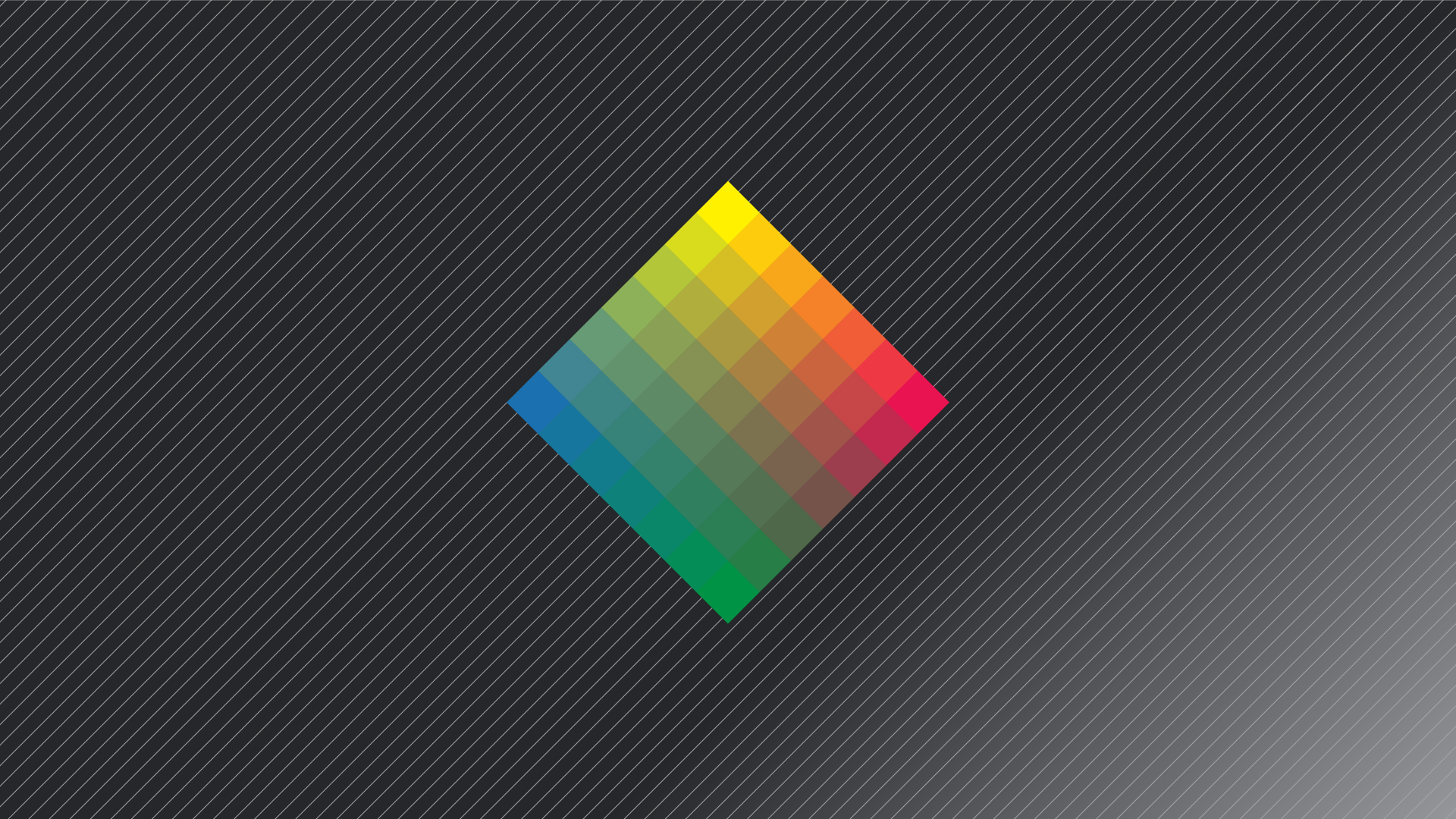 Abstract colorful diamond shape on striped background HD Wallpaper