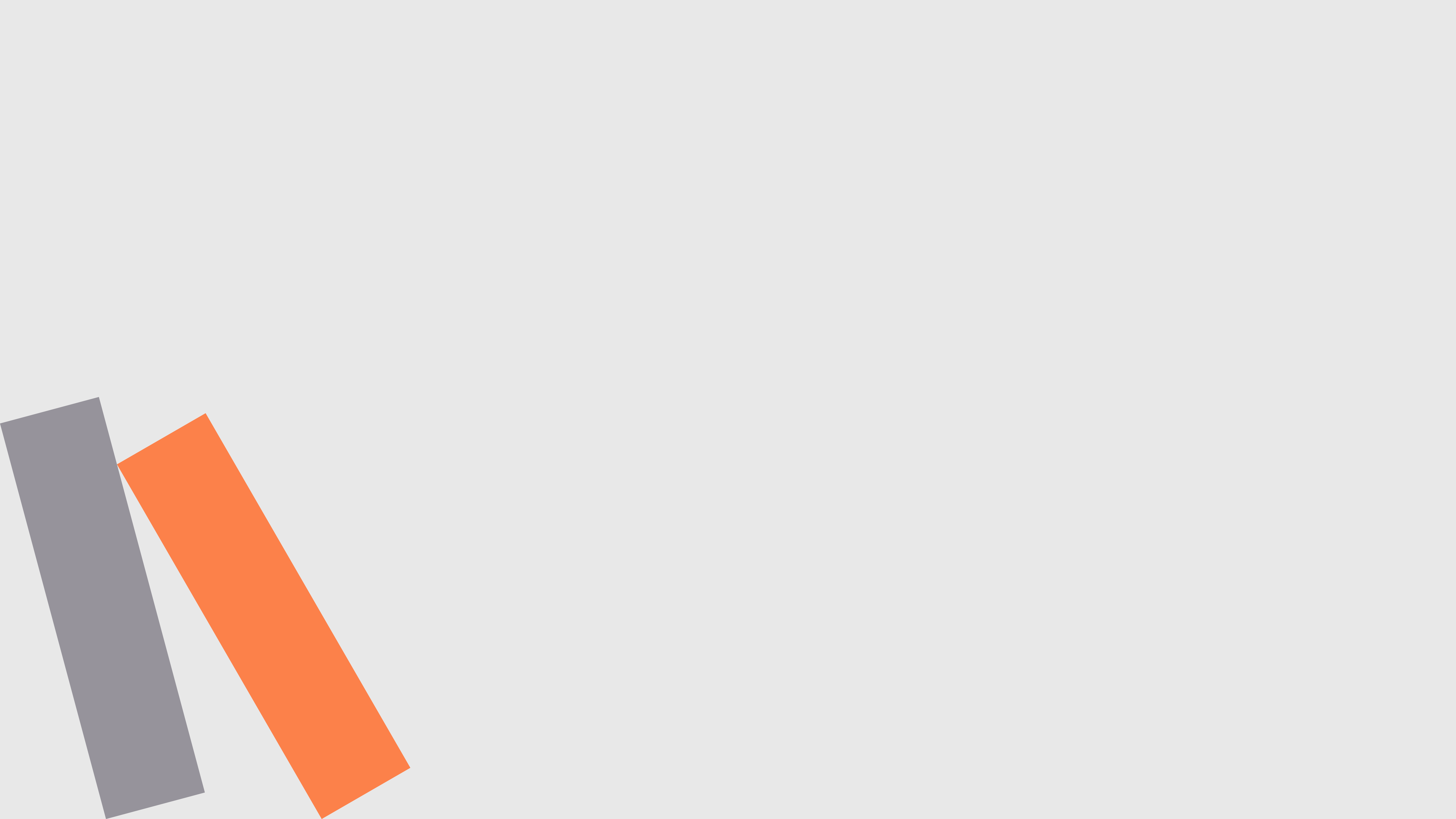 Abstract minimalist design with orange and gray rectangles HD Wallpaper