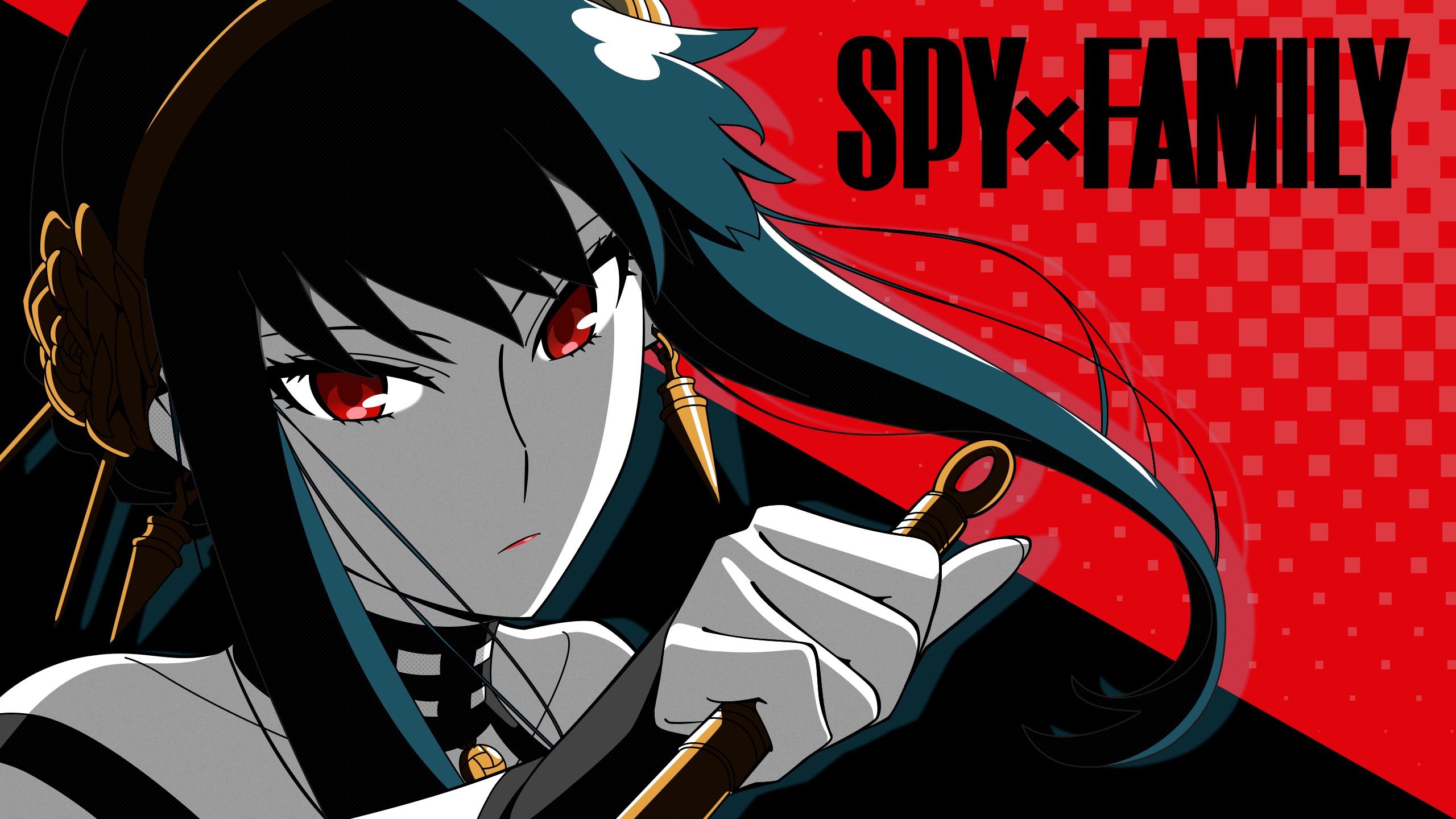 Yor Forger from Spy x Family holding a weapon HD Wallpaper