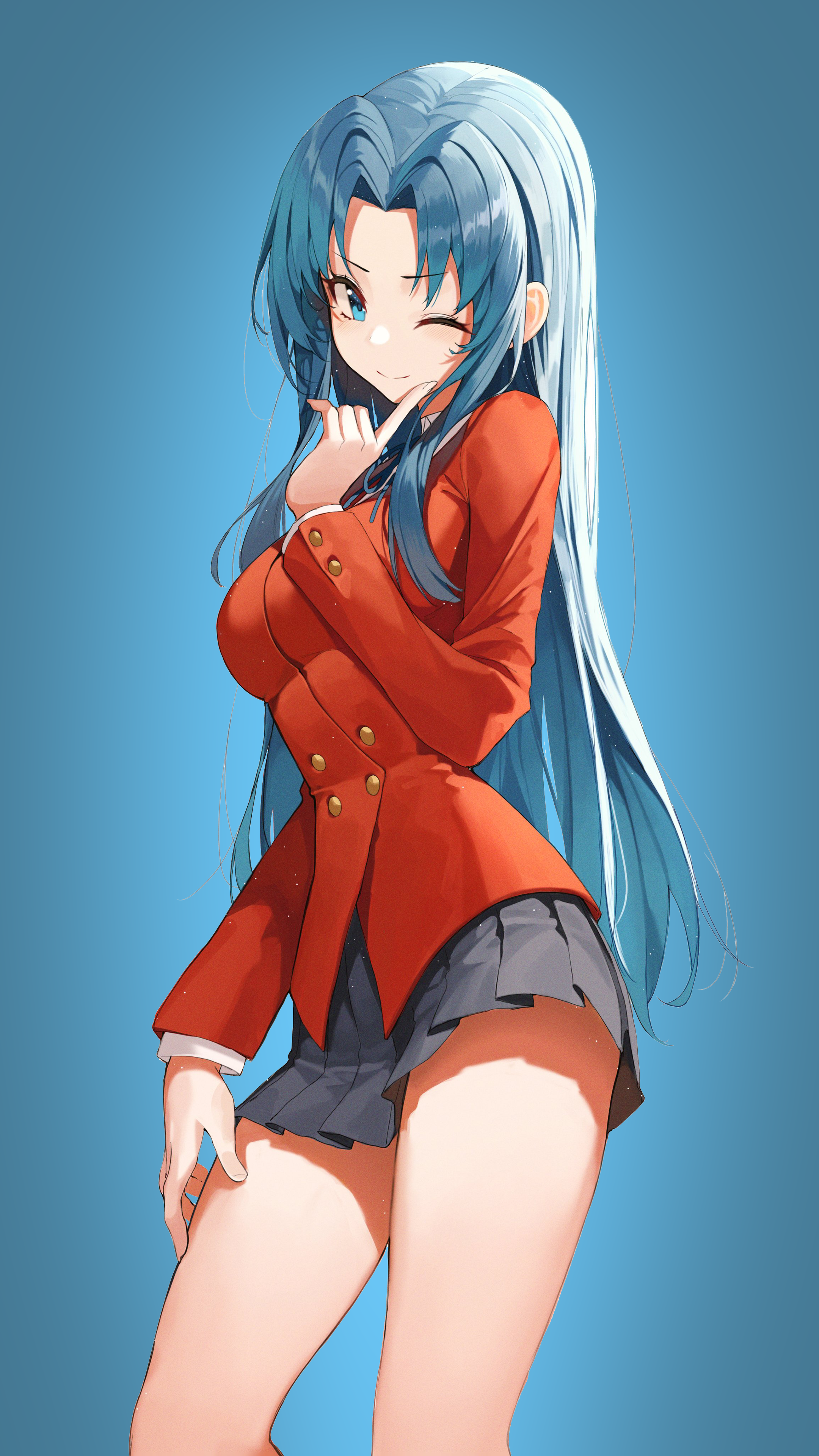 Kawashima Ami from Toradora! winks HD Phone Wallpaper