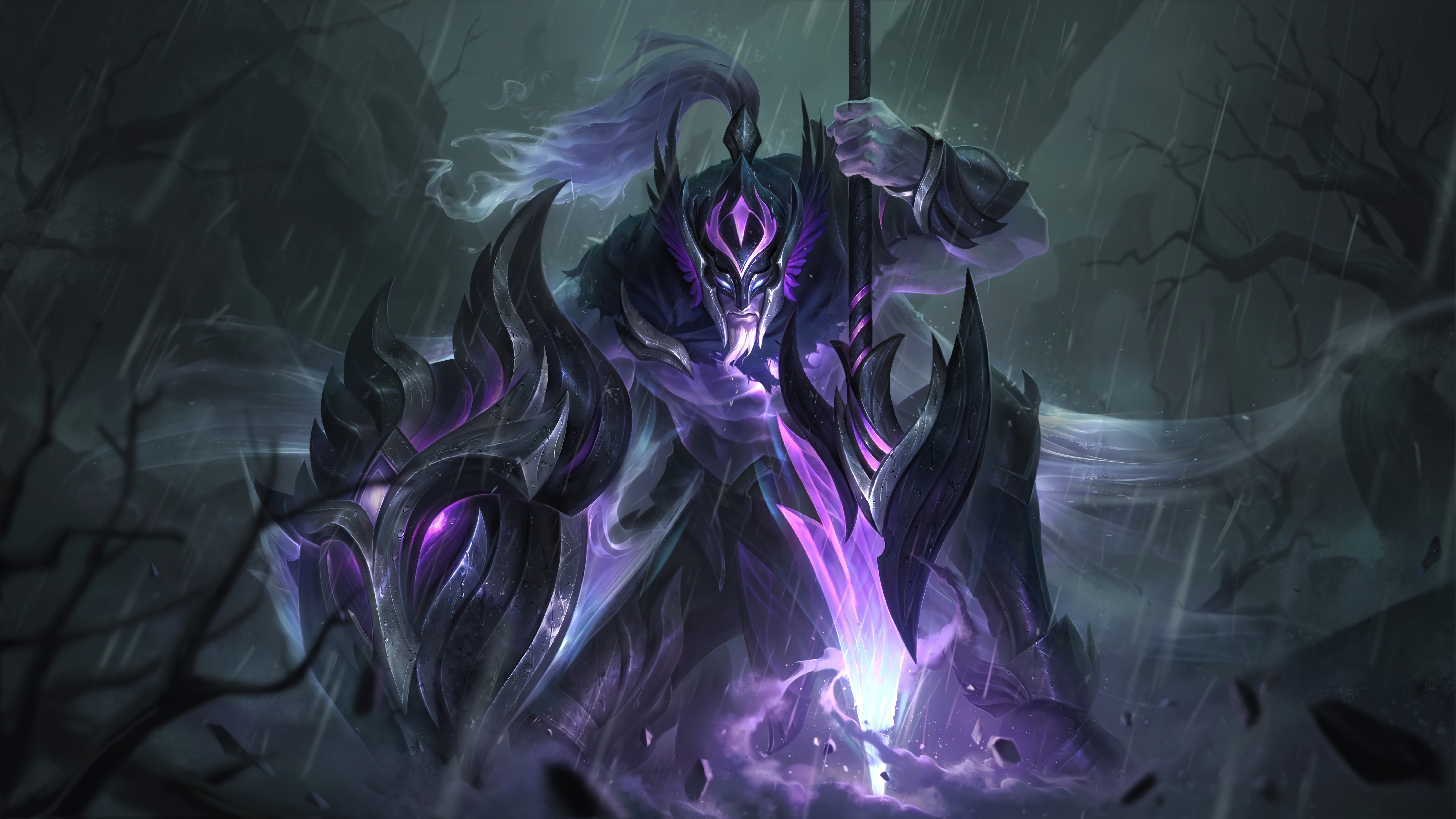Ashen Knight Pantheon 4K League of Legends HD Wallpaper