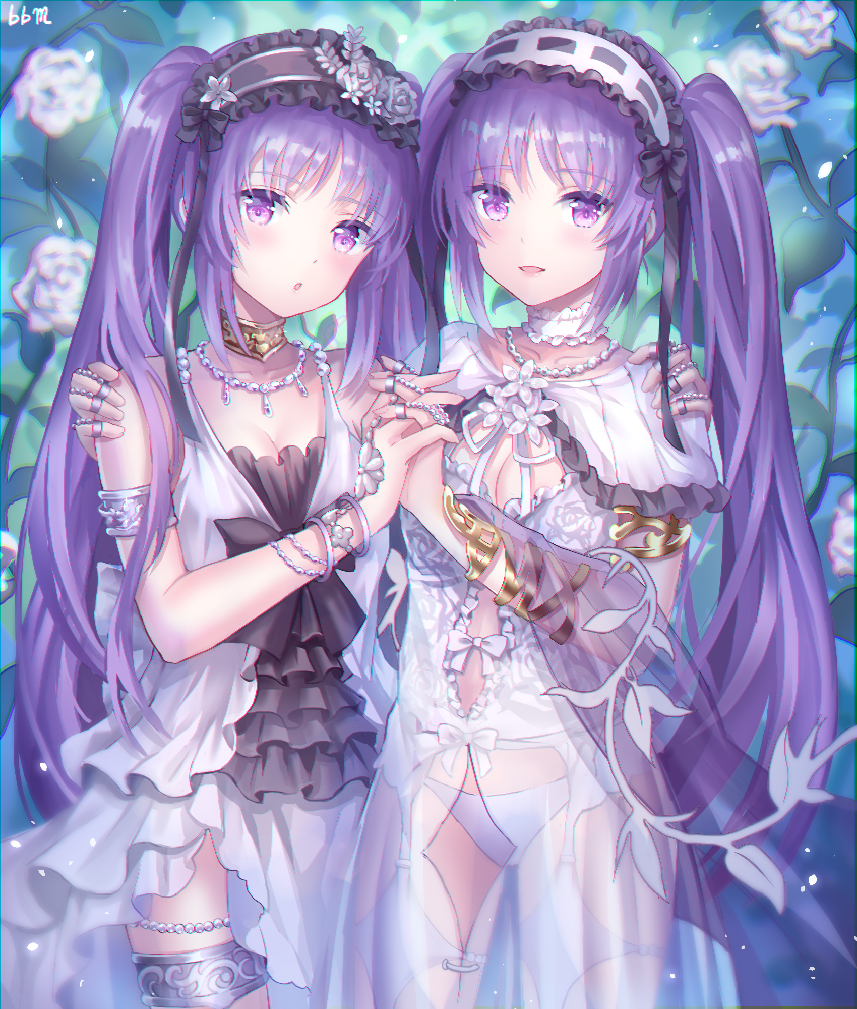 Stheno and Euryale from Fate/Grand Order fan art HD Phone Wallpaper