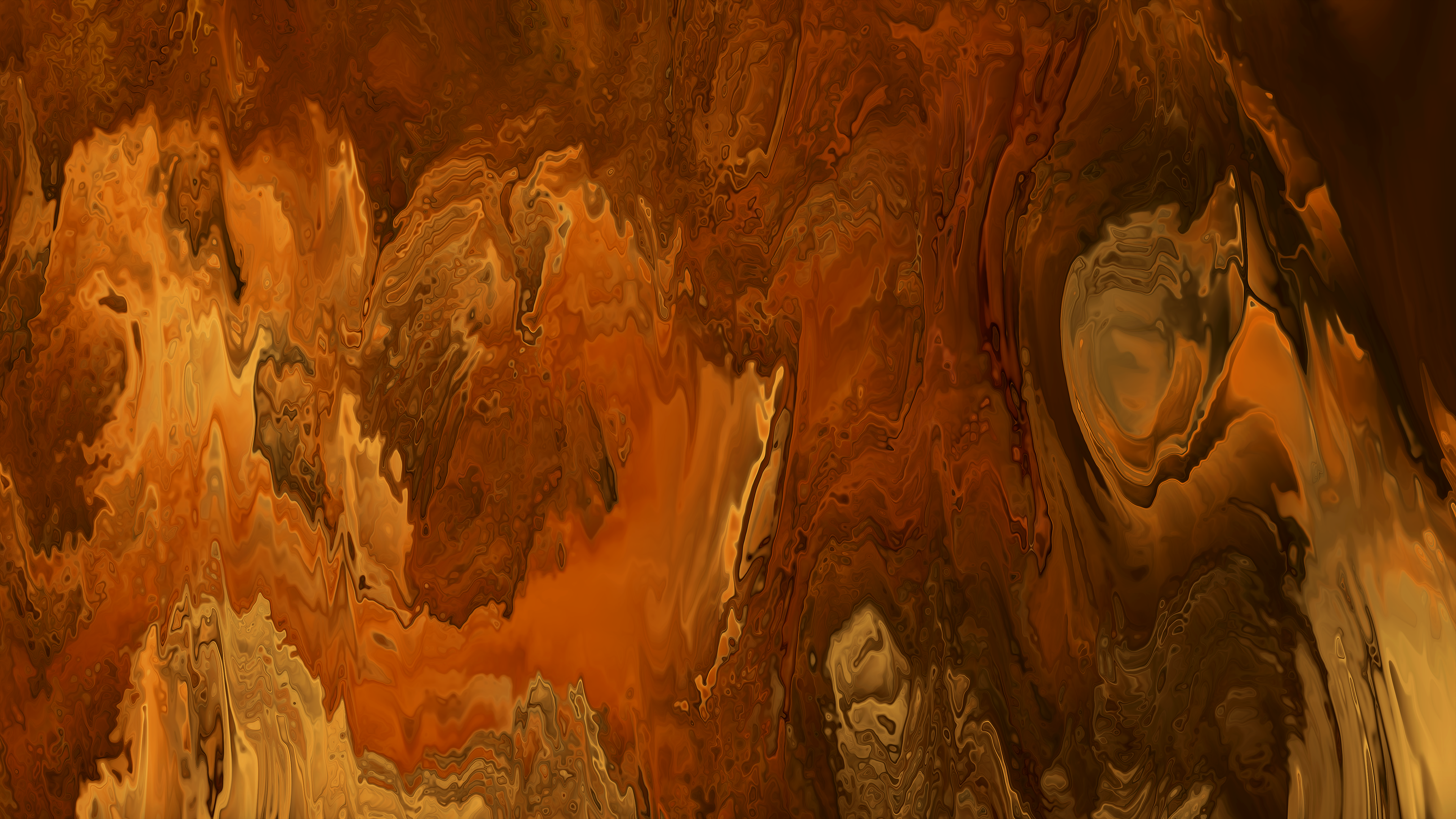 Abstract liquid wavy shapes in 4K HD Wallpaper