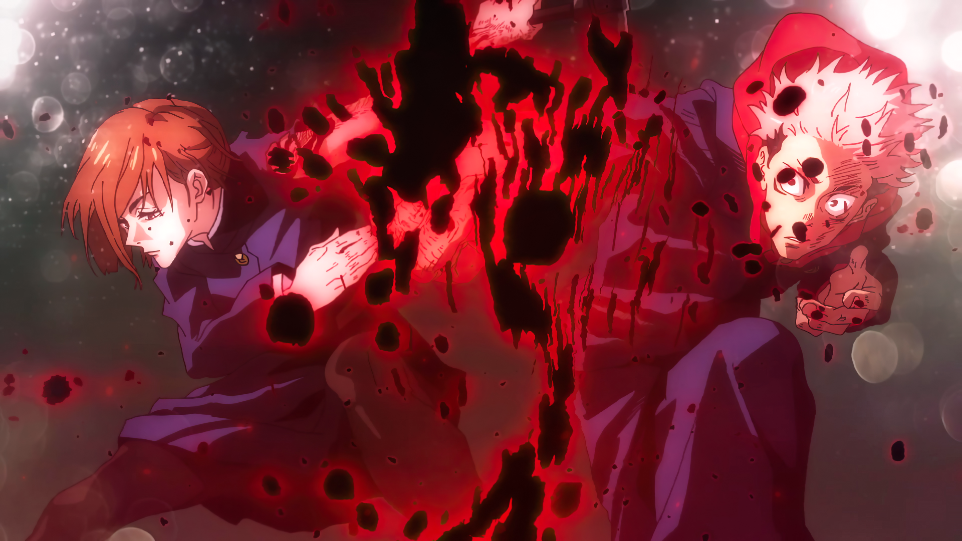 Jujutsu Kaisen: Yuji Itadori and Nobara Kugisaki in battle HD Wallpaper
