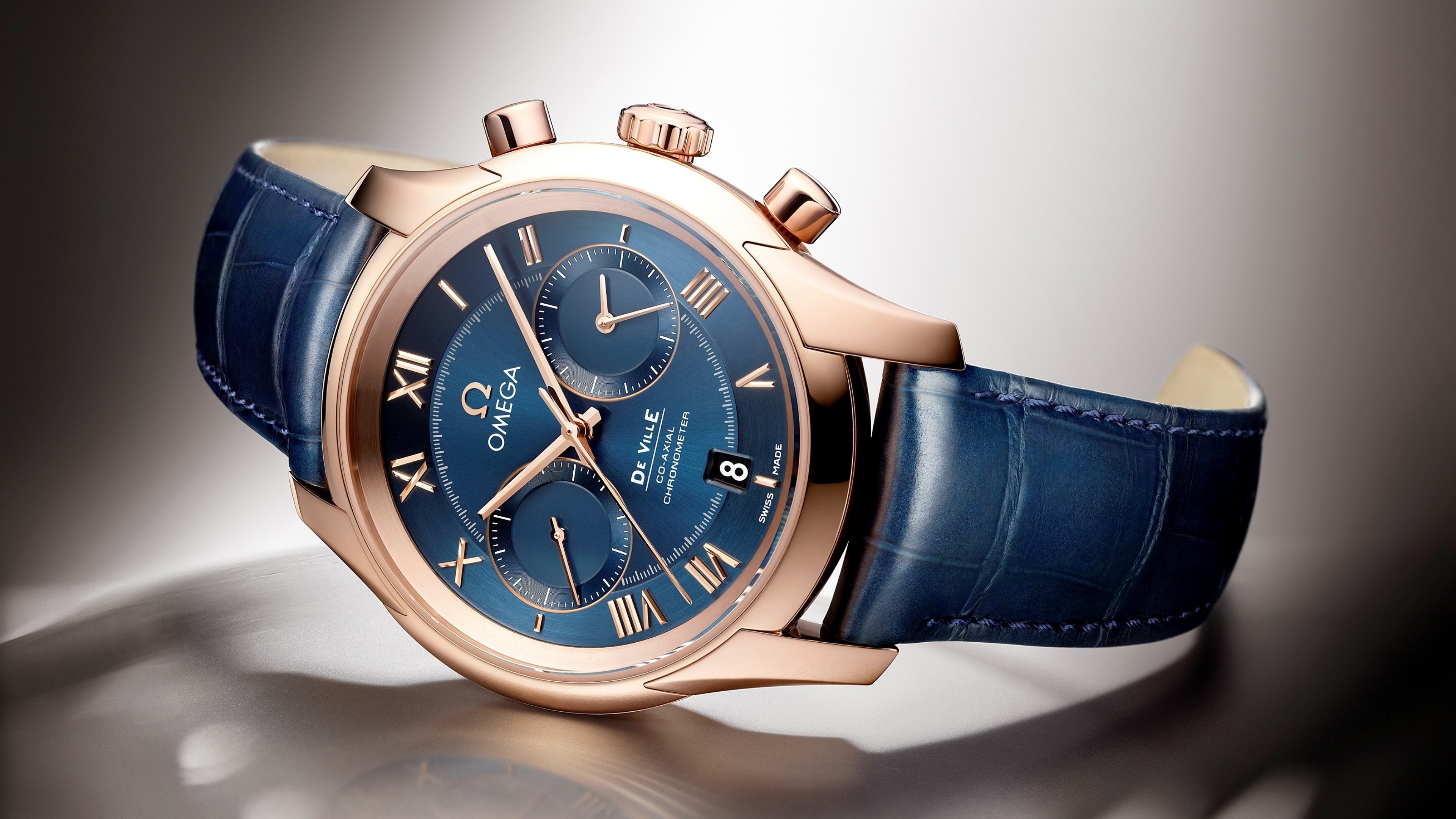 Omega De Ville Co-Axial Chronometer Watch HD Wallpaper