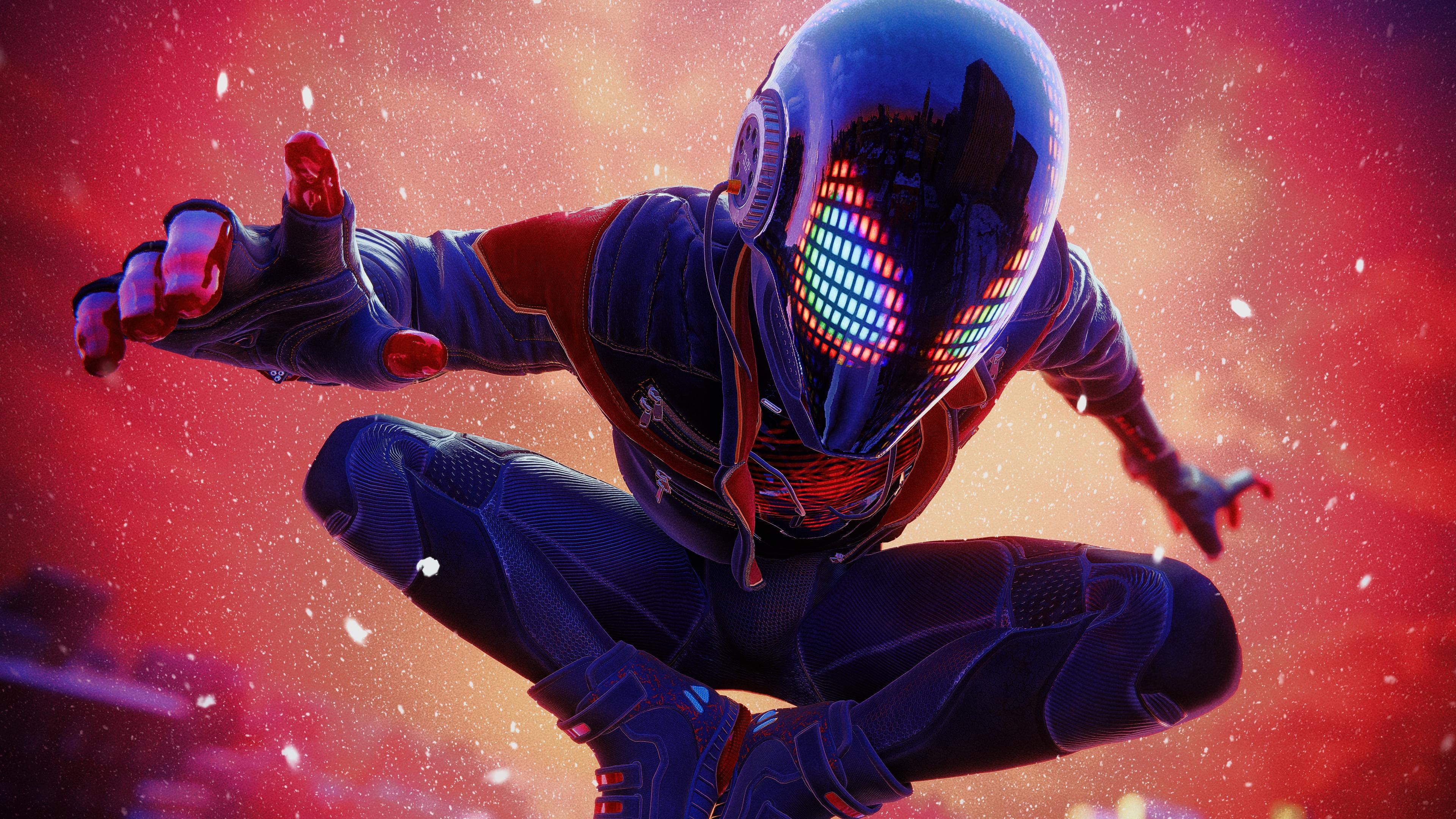 4K Spiderman Miles Morales in Action HD Wallpaper
