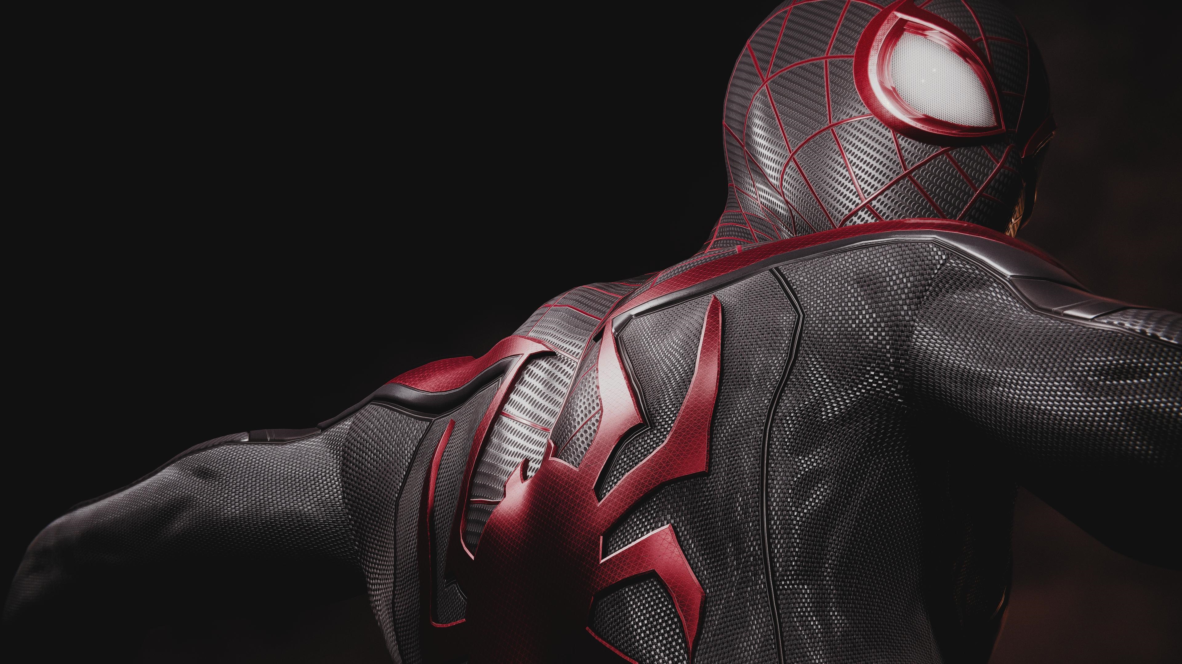 4K Spiderman Miles Morales Suit Detail HD Wallpaper