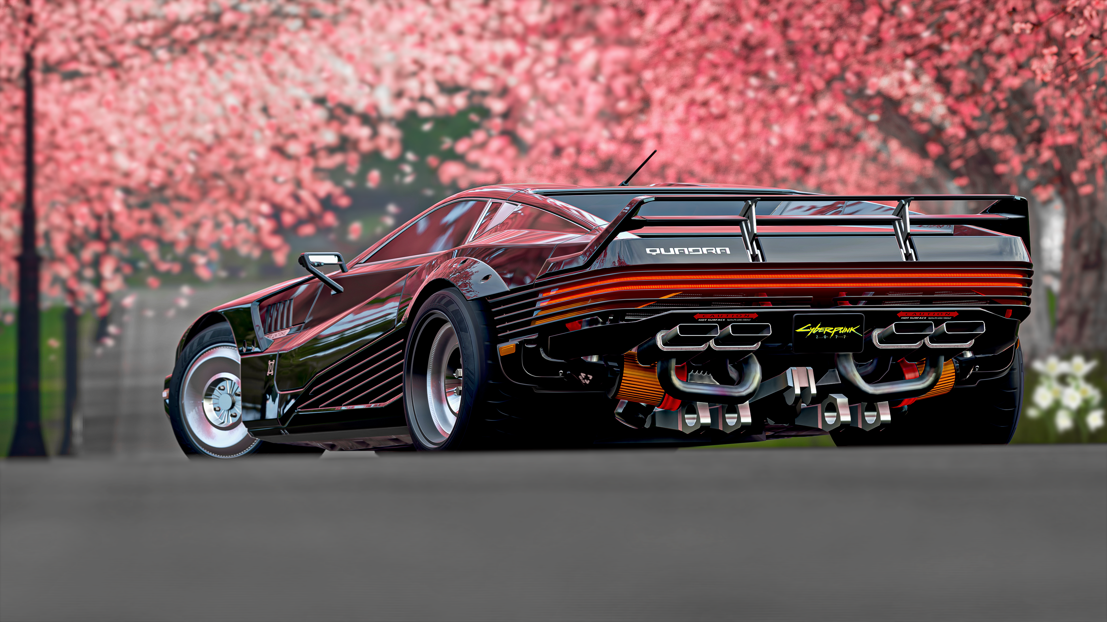 4K Cyberpunk 2077 Quadra Turbo-R V-Tech car HD Wallpaper