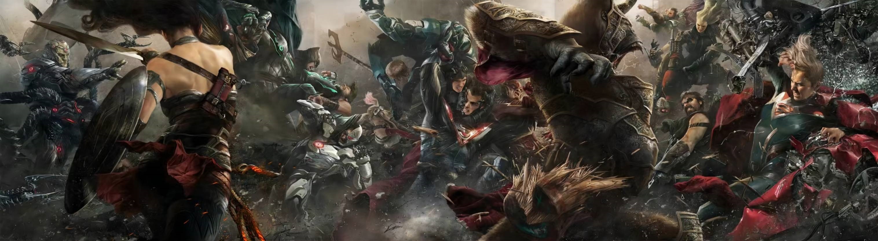 Injustice 2: A Massive Battle Between Superheroes and Villains HD Wallpaper