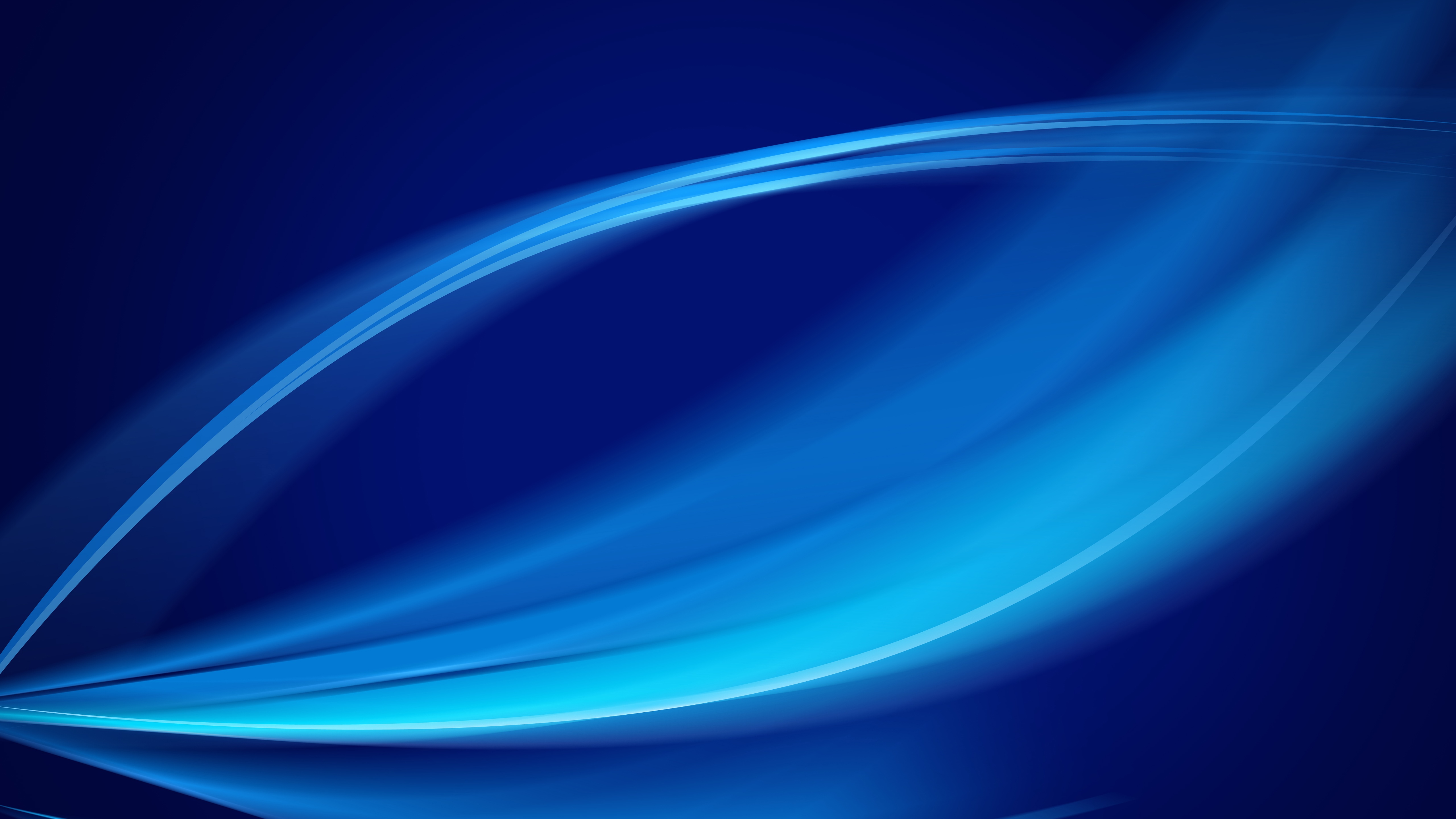 Abstract blue wavy lines 4K HD Wallpaper