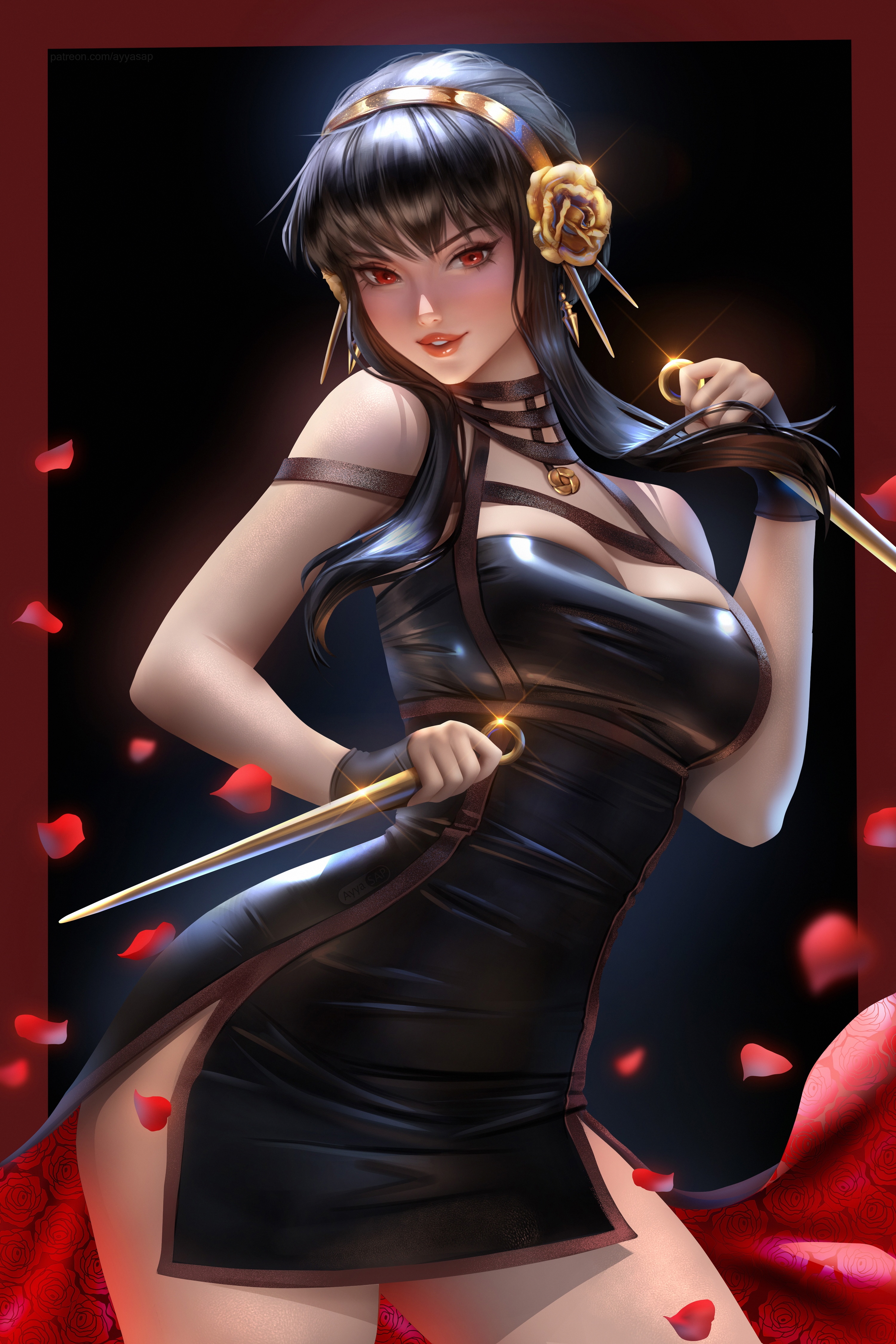 Yor Forger from Spy x Family fan art HD Phone Wallpaper