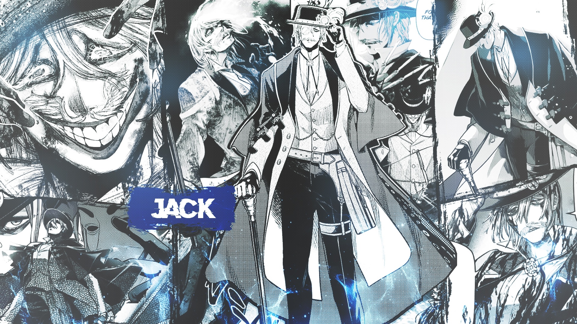 Jack the Ripper Shuumatsu no Valkyrie Manga Collage HD Wallpaper