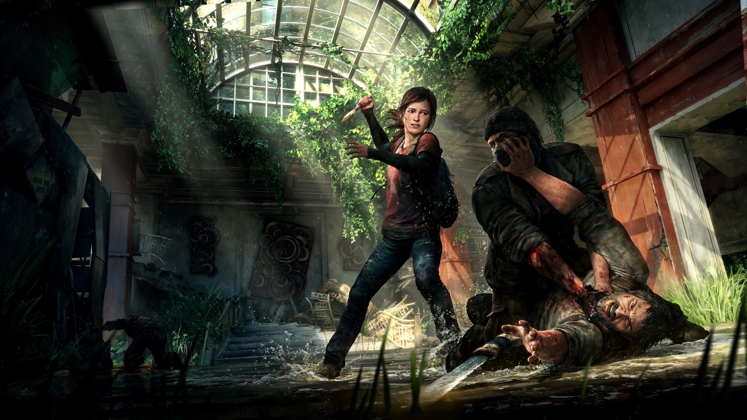 Ellie Williams and Joel Miller in The Last of Us HD Wallpaper