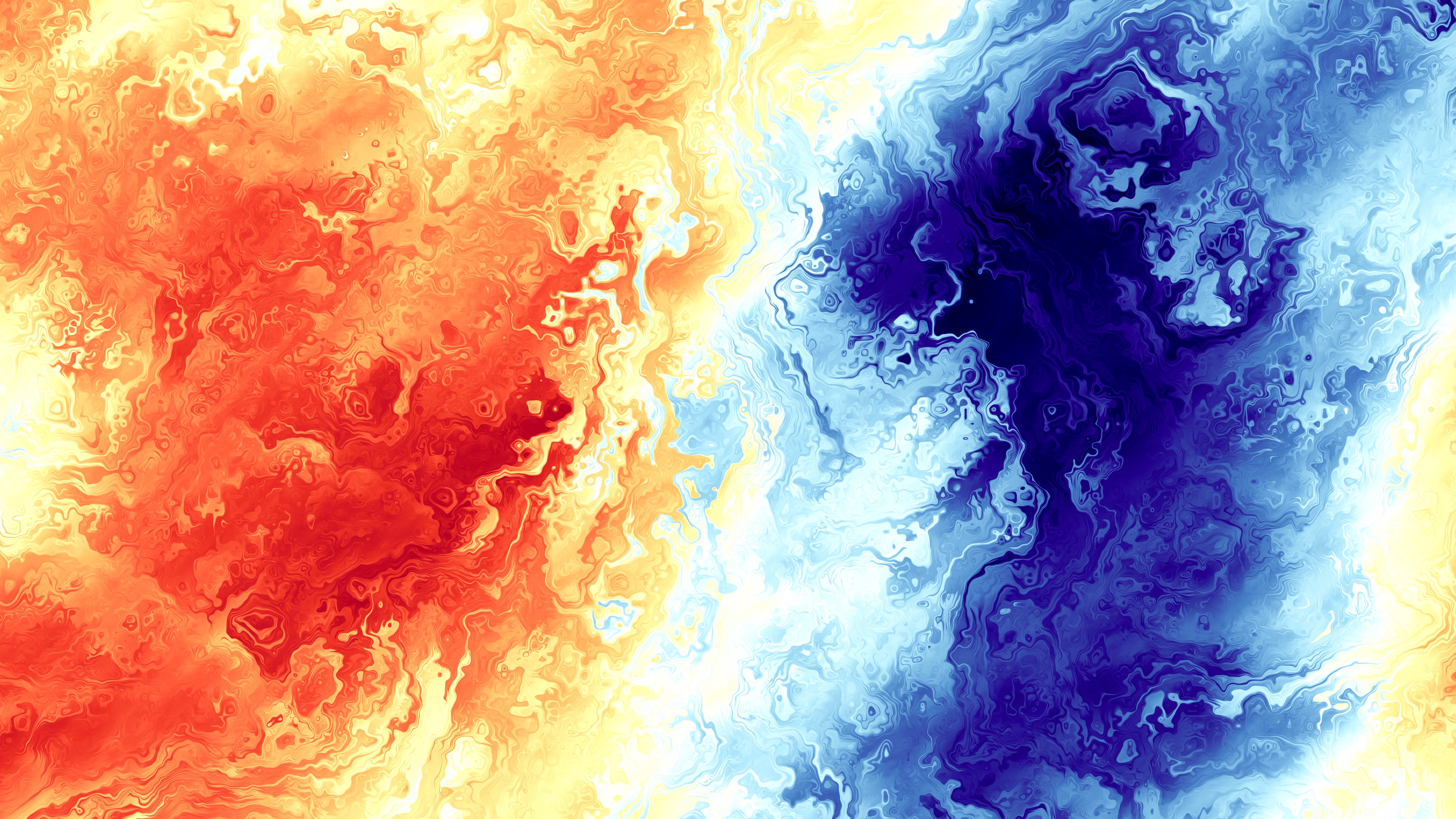 4K abstract gradient fluid art HD Wallpaper