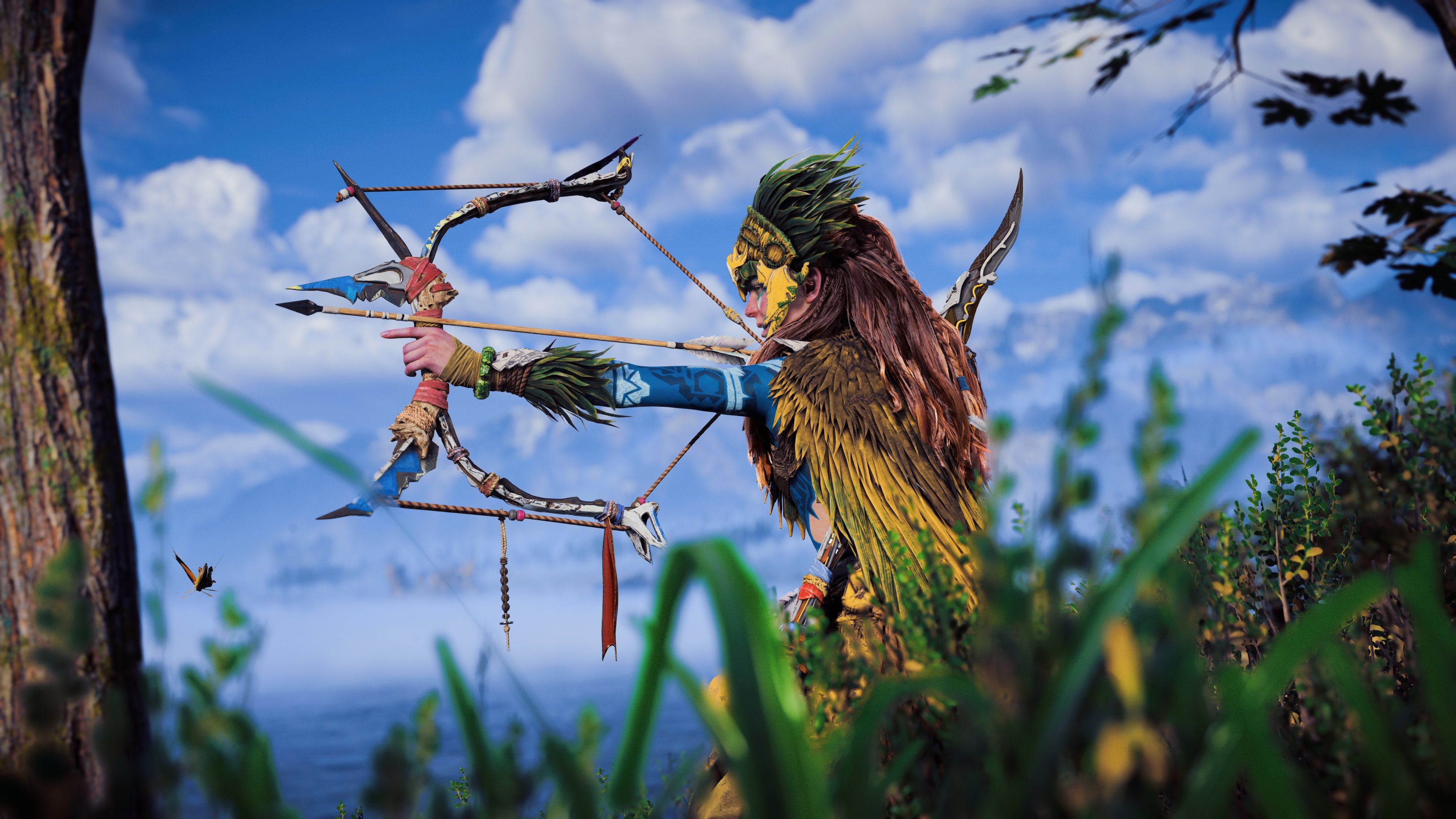 4K Aloy with Bow and Arrow in Horizon Forbidden West HD Wallpaper