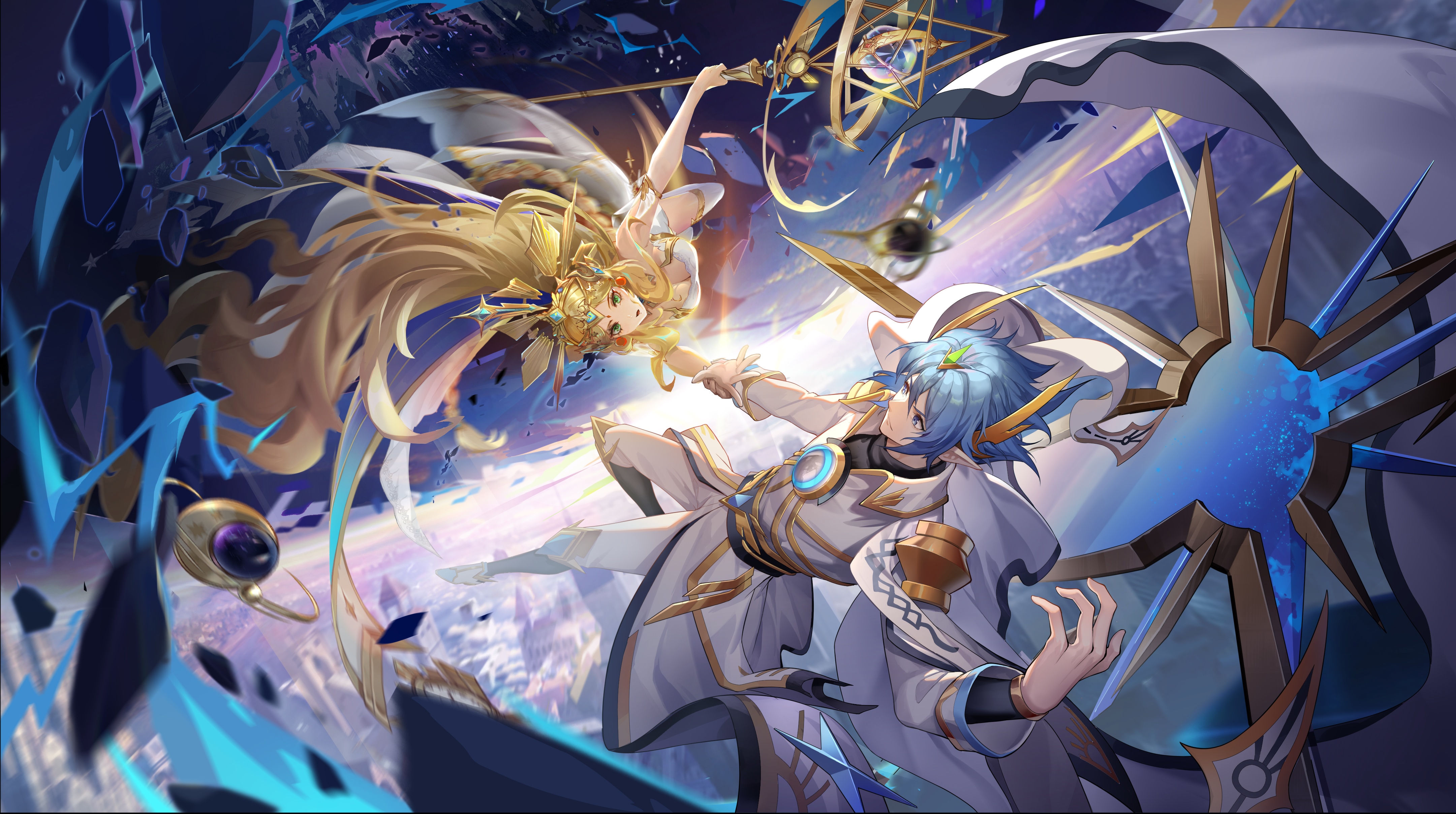 4K Ao Qi Chuan Shuo anime characters HD Wallpaper
