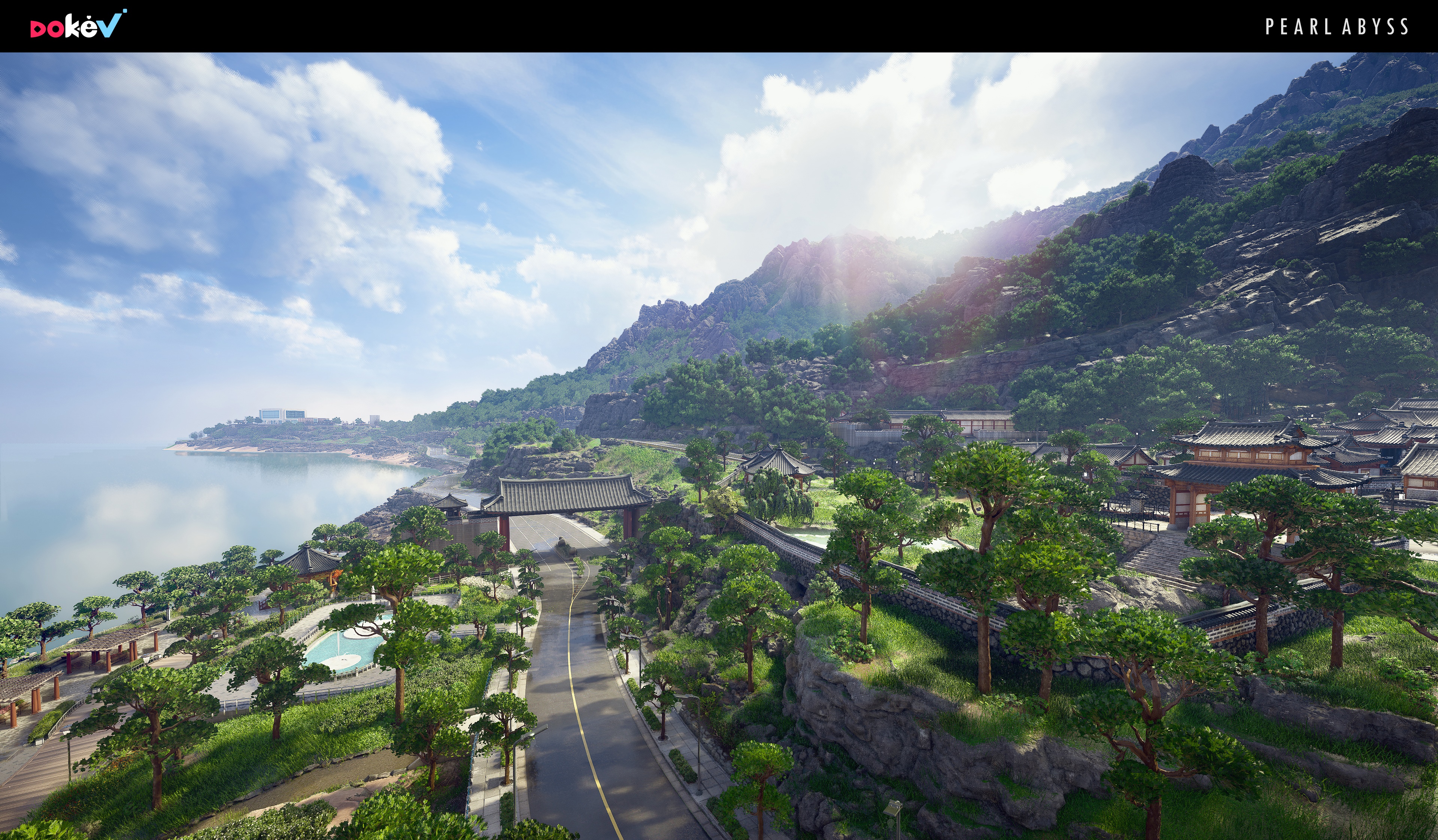 4K DokeV Pearl Abyss Temple Environment HD Wallpaper