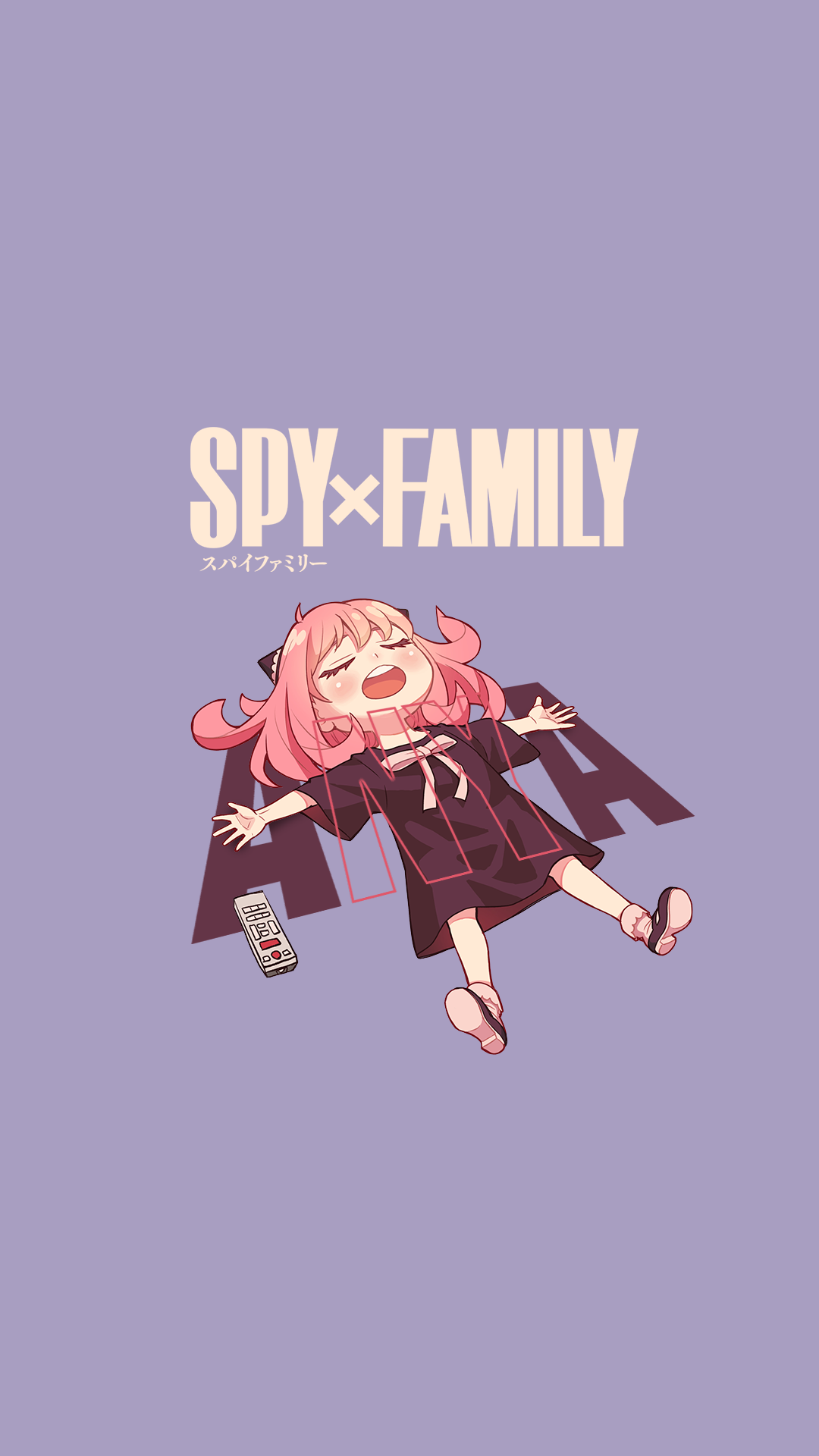 Anya Forger from Spy x Family lying down HD Phone Wallpaper