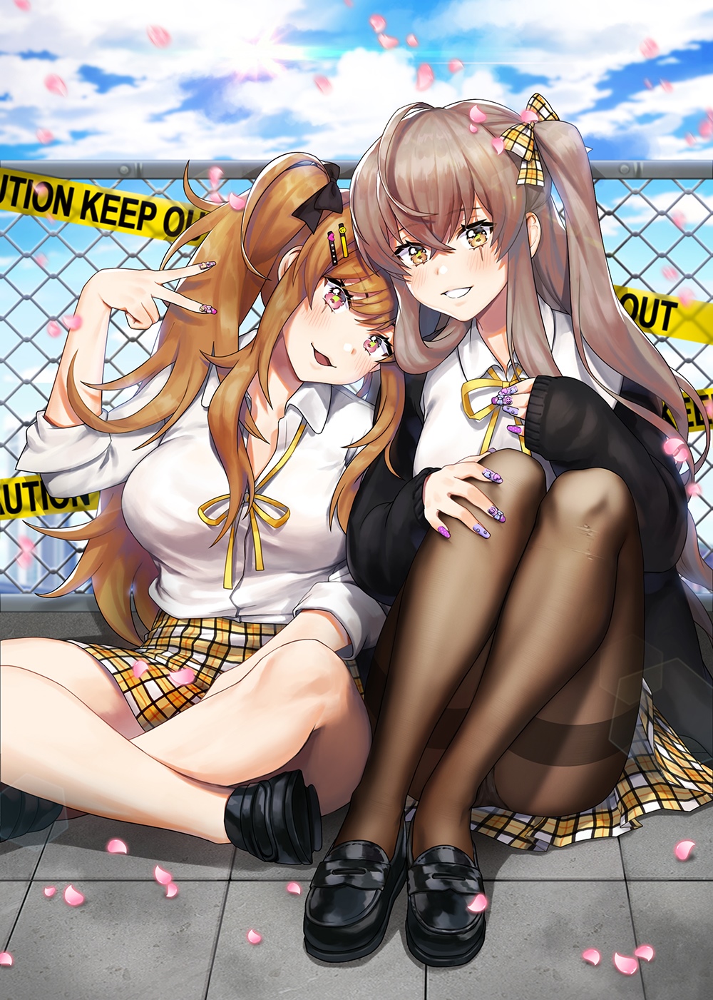 UMP45 and UMP9 from Girls Frontline fan art HD Phone Wallpaper