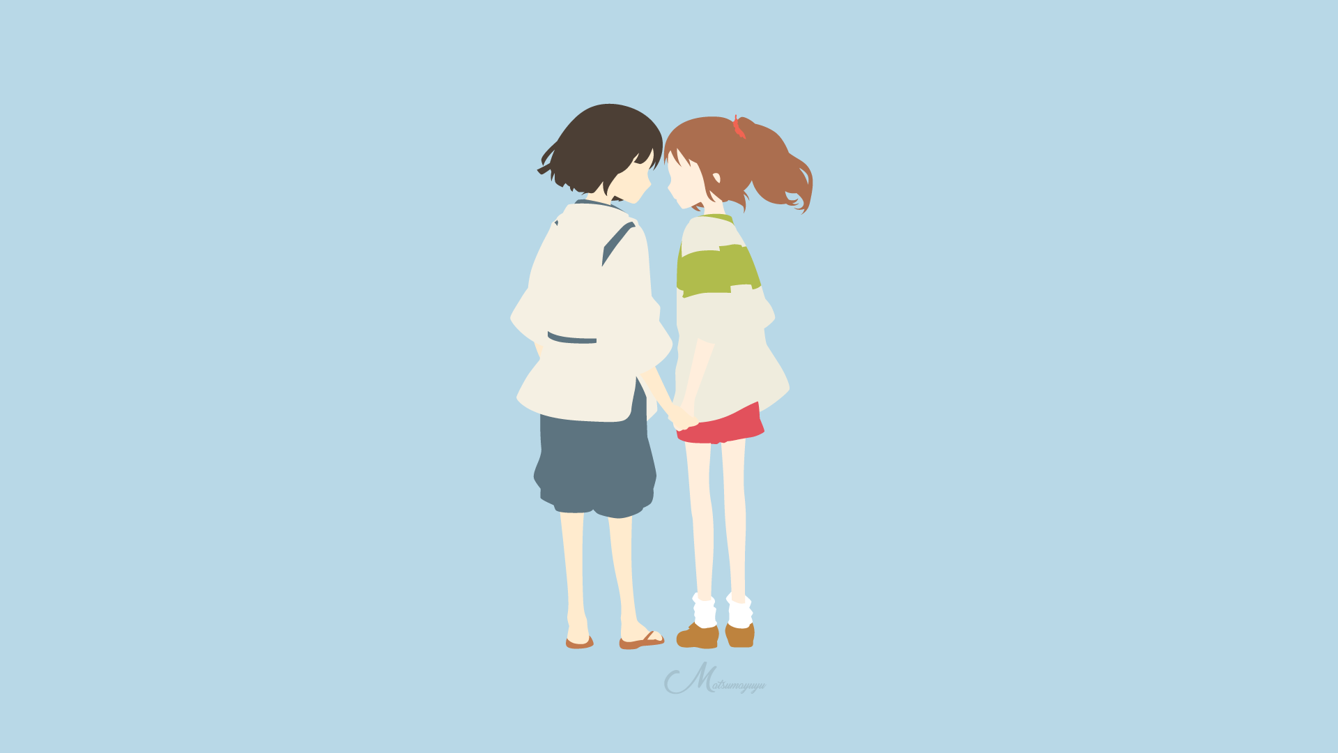 Chihiro and Haku from Spirited Away HD Wallpaper