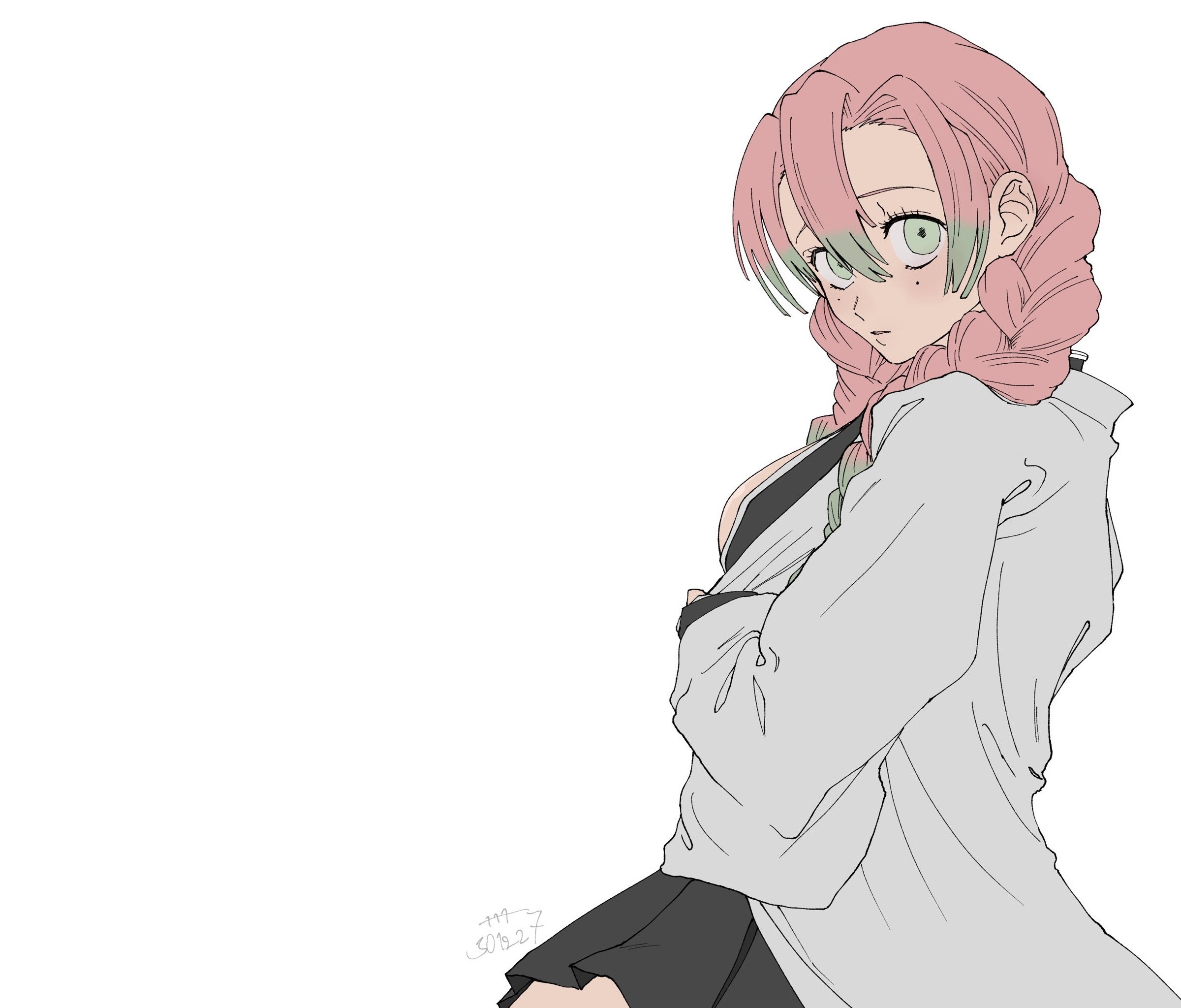 Mitsuri Kanroji from Kimetsu no Yaiba HD Wallpaper