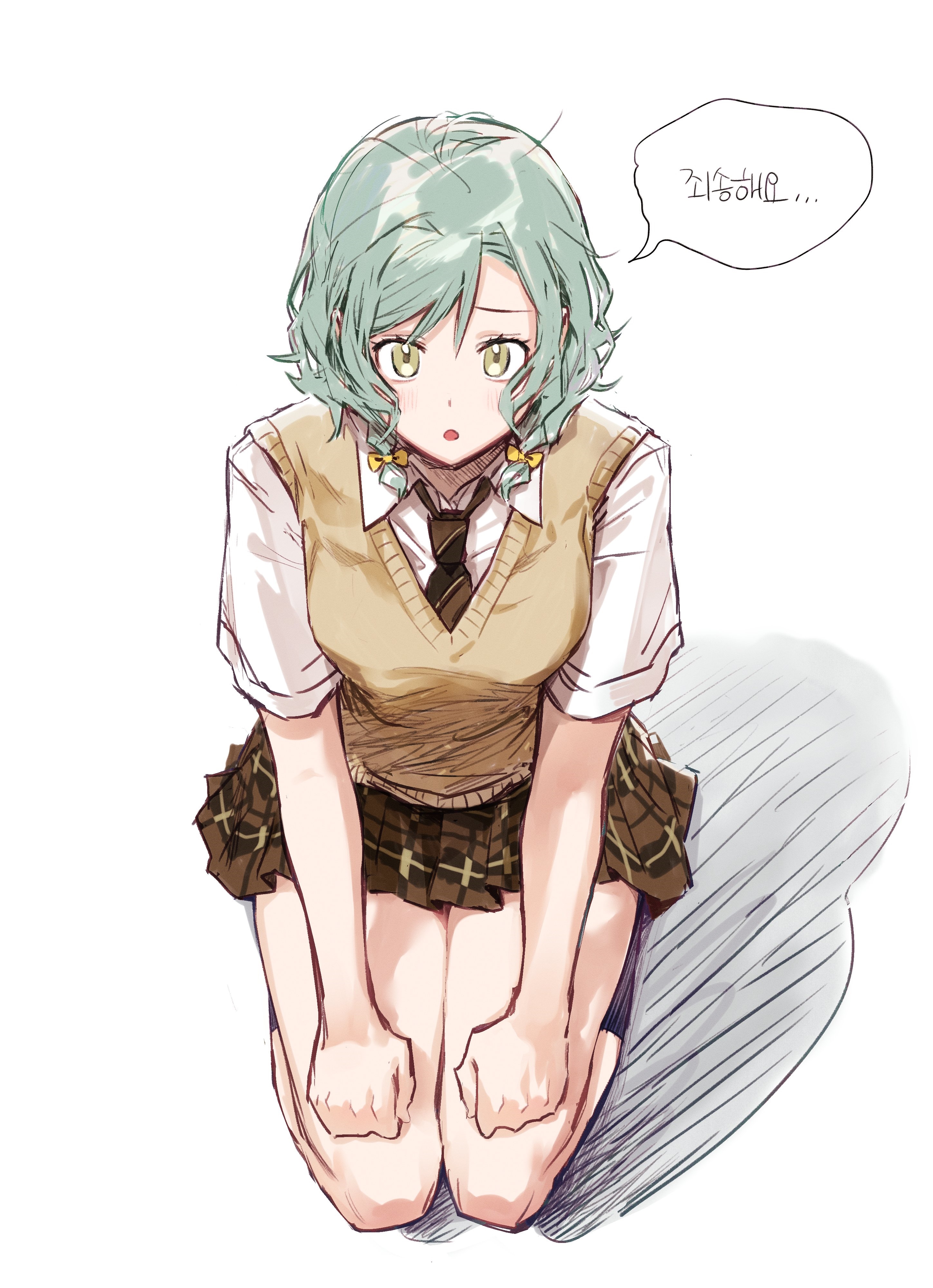 Hikawa Hina from BanG Dream! kneeling HD Phone Wallpaper