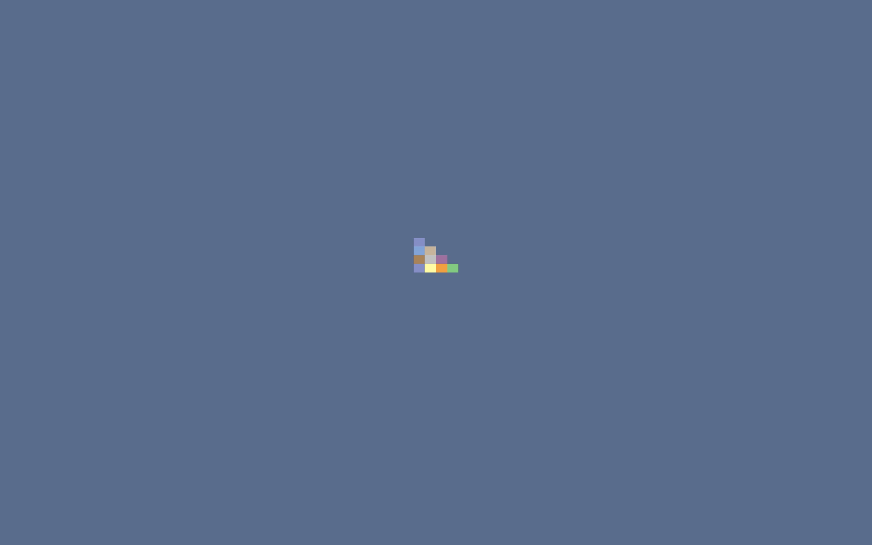 Abstract pixel art on blue background HD Wallpaper