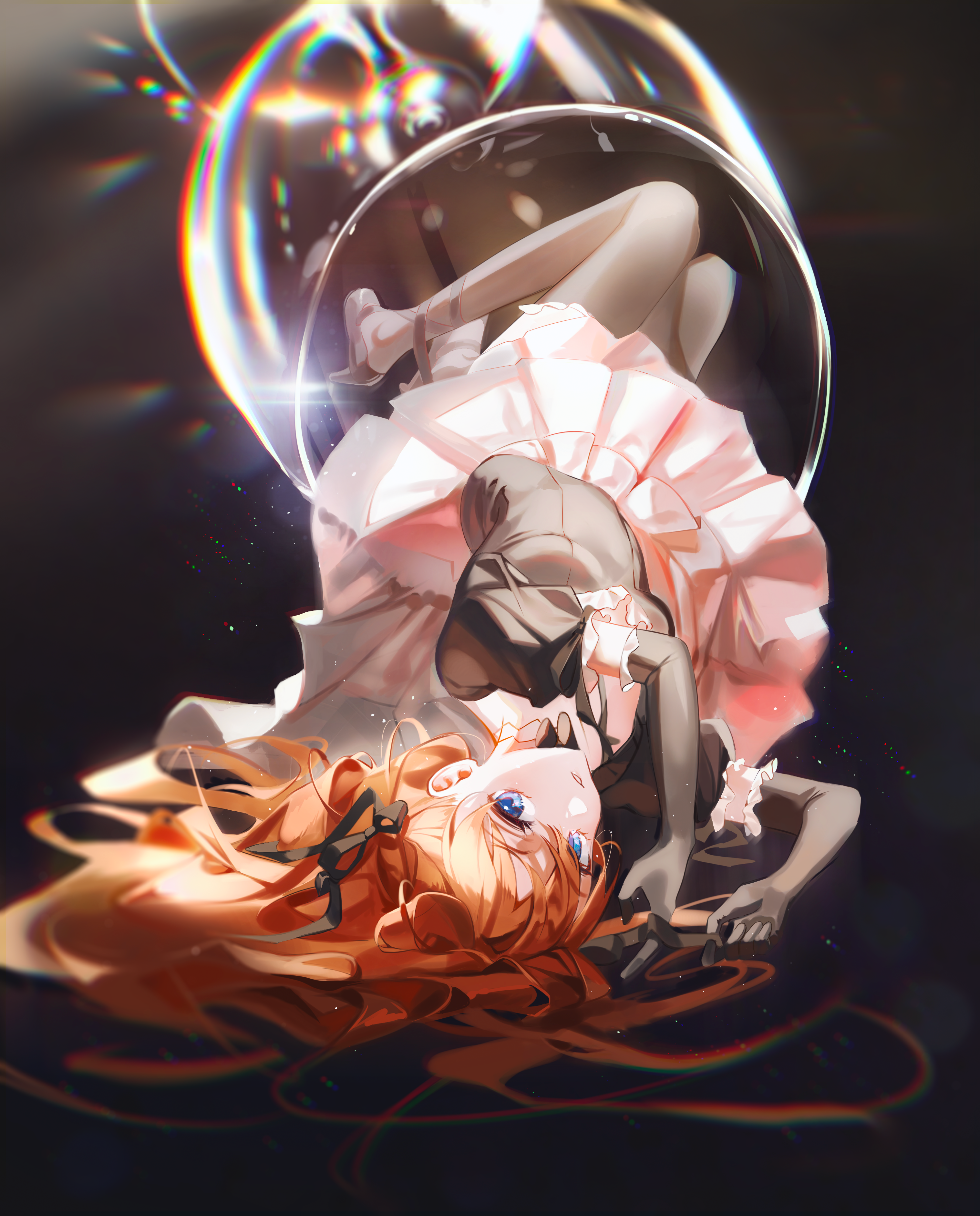 Asuka Langley Soryu in a wine glass HD Phone Wallpaper
