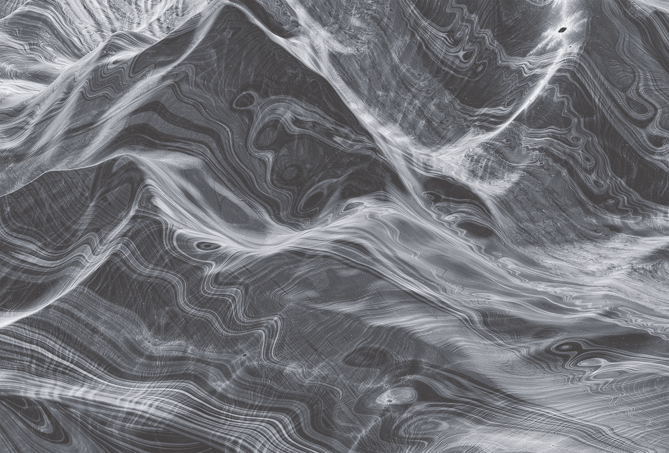 Monochrome abstract waves by Hampus Olsson HD Wallpaper