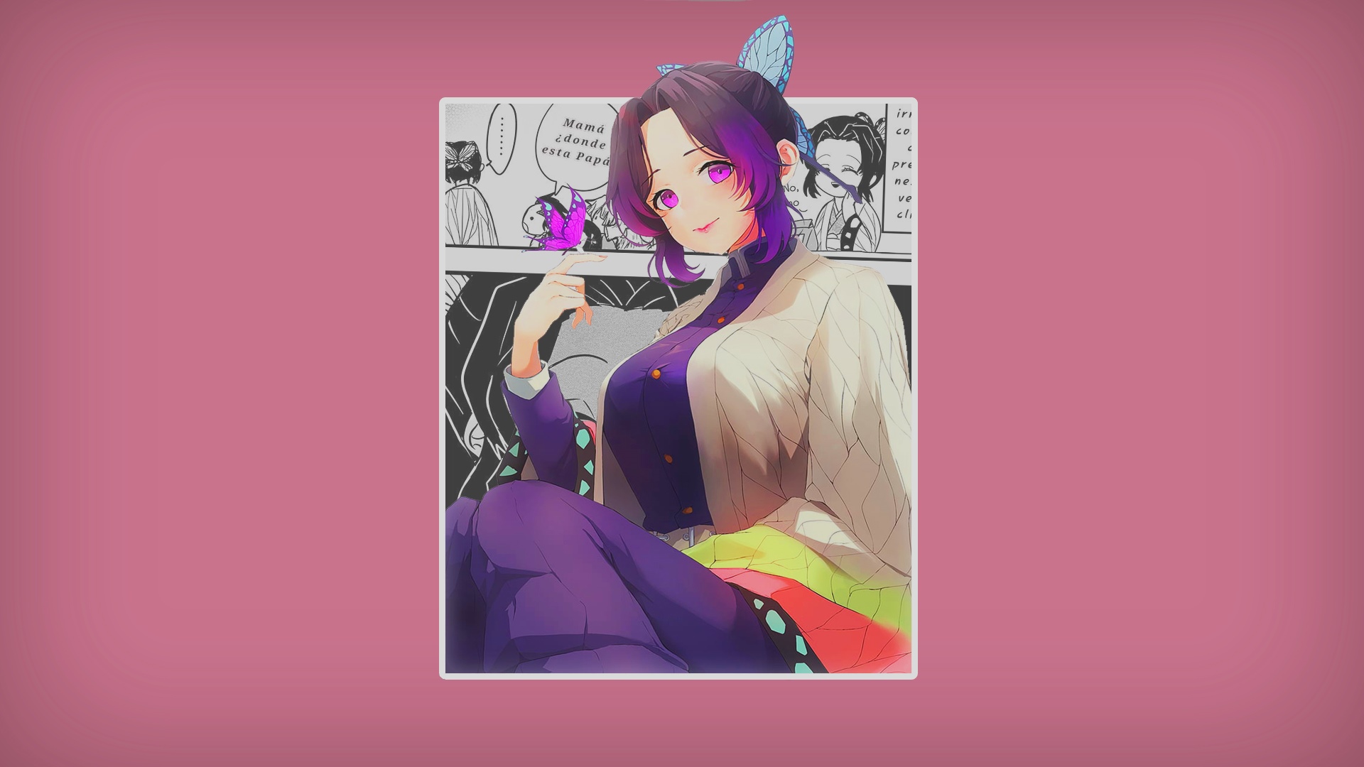 Kochou Shinobu from Kimetsu no Yaiba HD Wallpaper