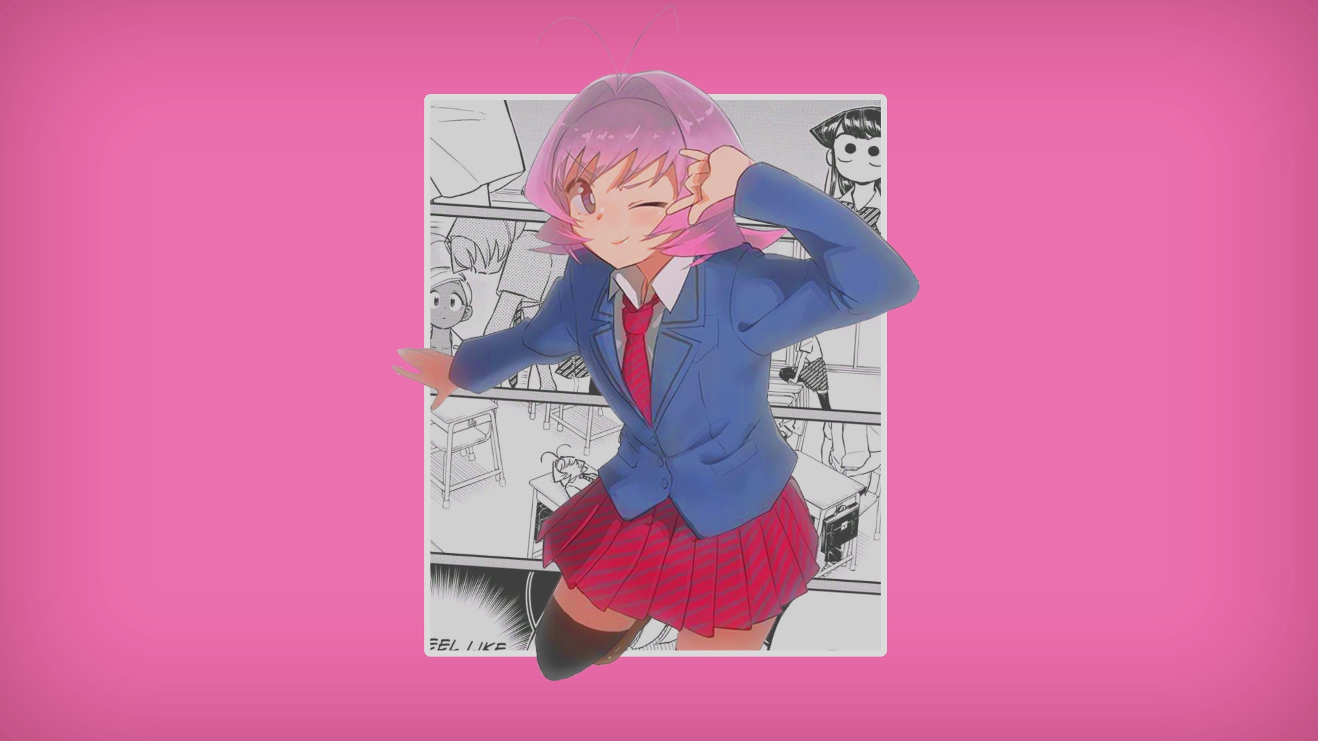 Najimi Osana from Komi Can't Communicate in a school uniform HD Wallpaper