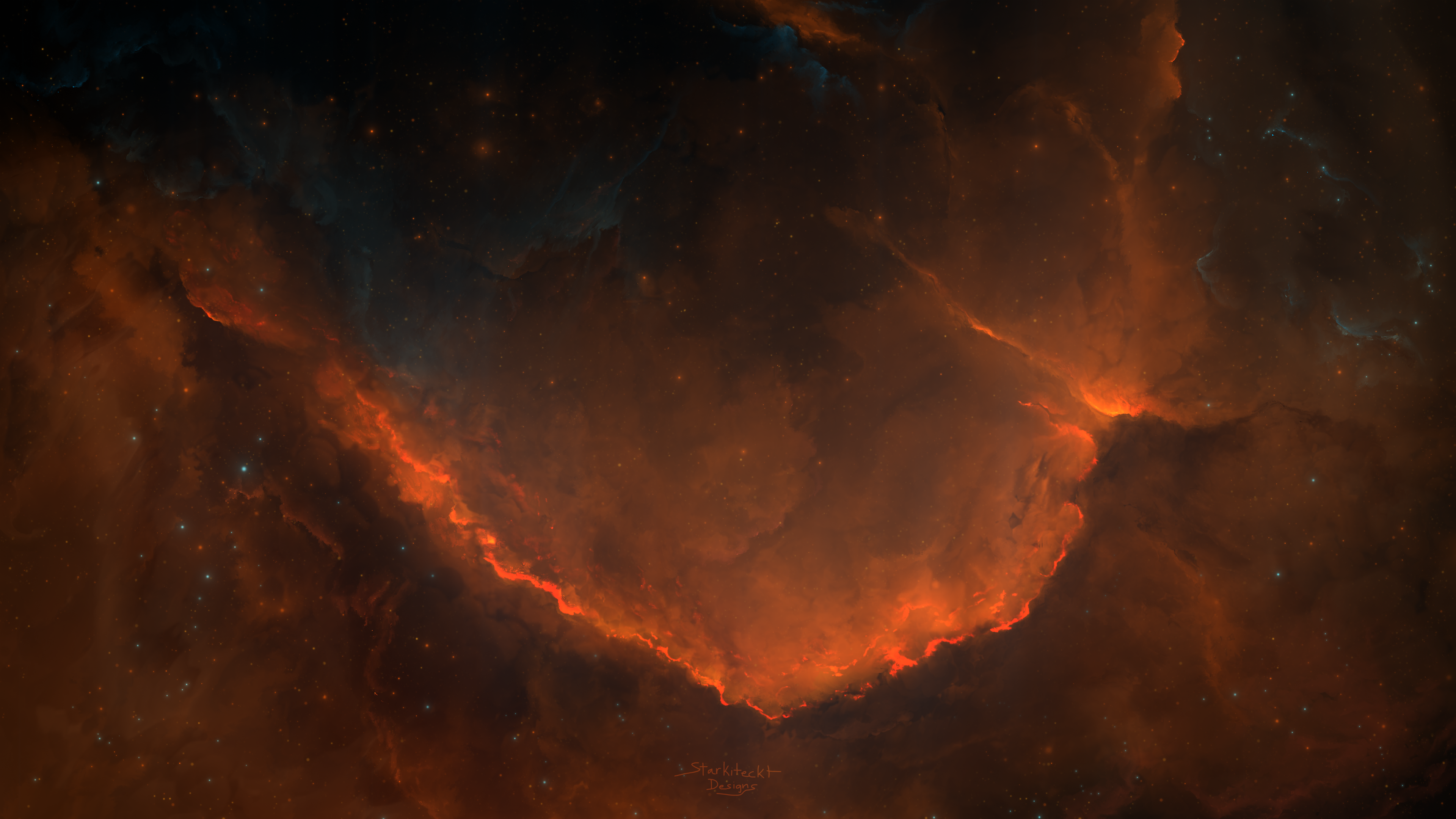 4K Nebula with Stars and Space HD Wallpaper