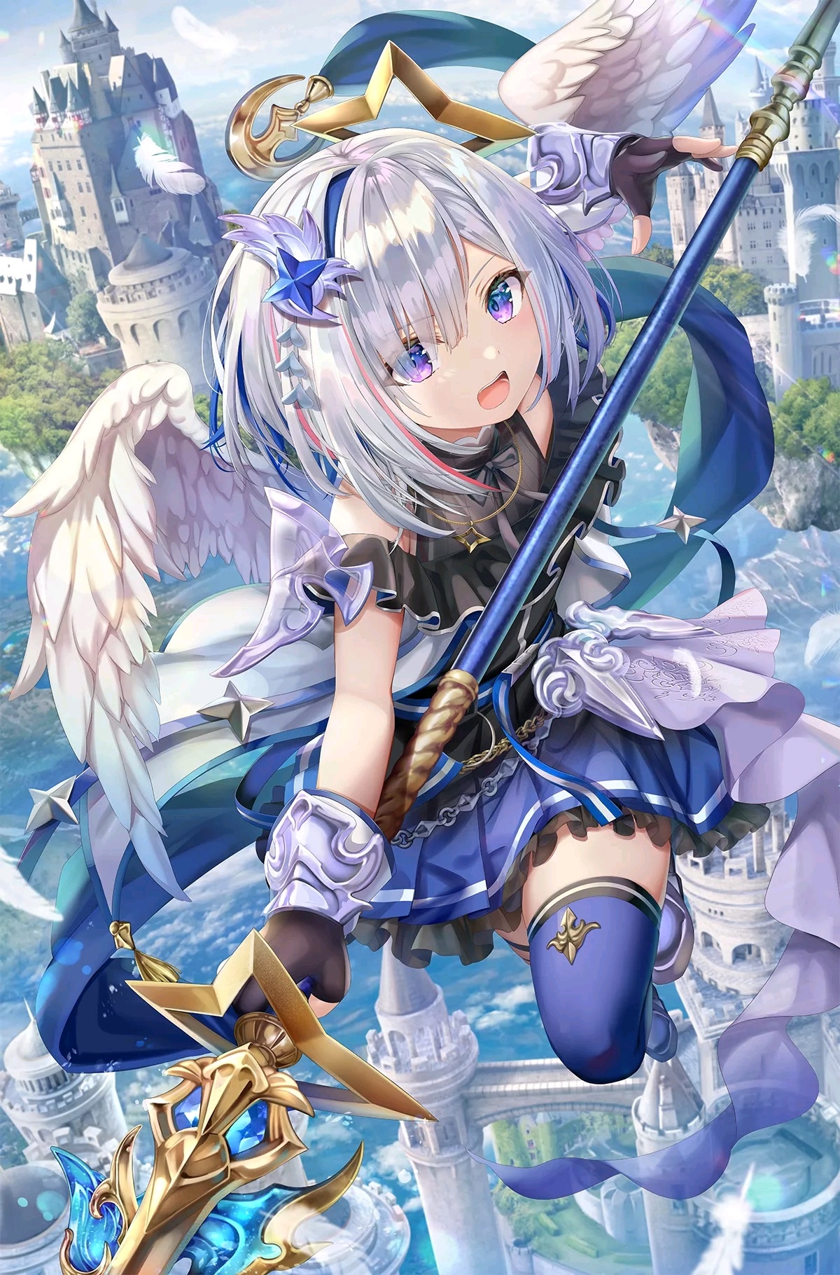 Torino Akua and Amane Kanata from Hololive HD Phone Wallpaper