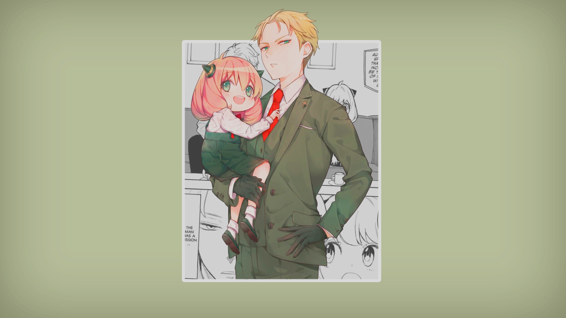 Loid Forger holding Anya Forger from Spy x Family HD Wallpaper