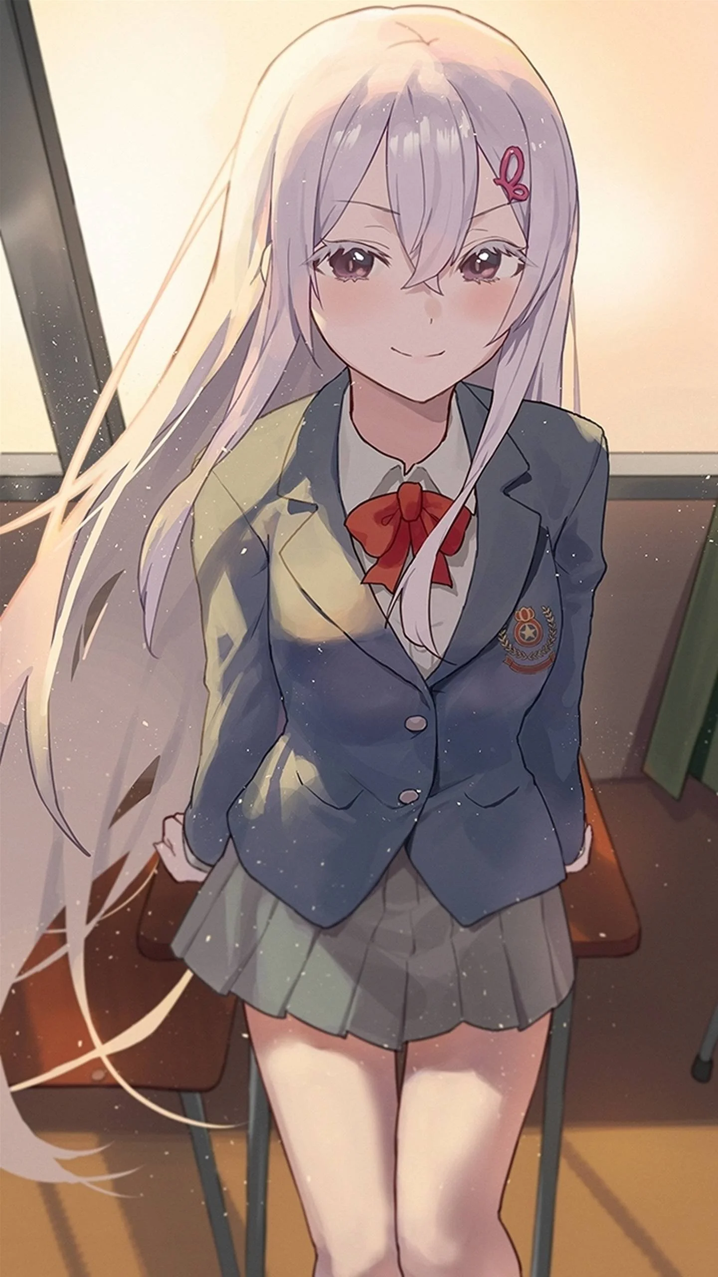 Echidna in a school uniform HD Phone Wallpaper