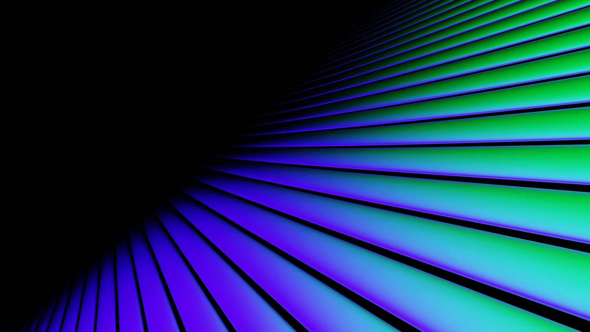Abstract 3D render of glowing lines HD Wallpaper