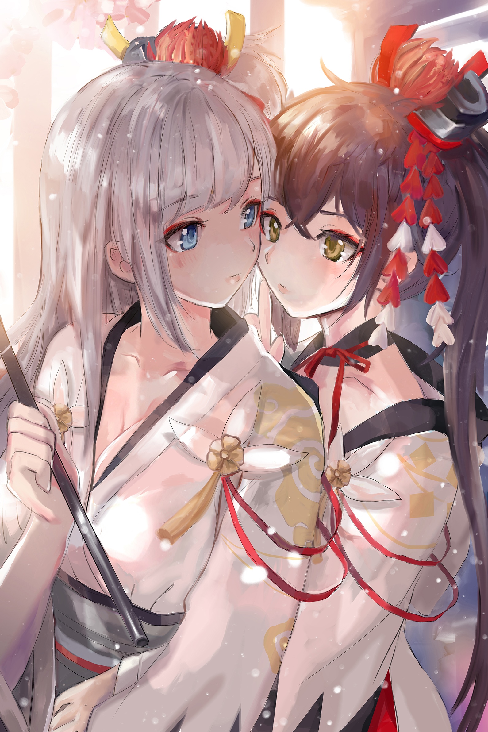 Azur Lane Shoukaku and Zuikaku fan art HD Phone Wallpaper