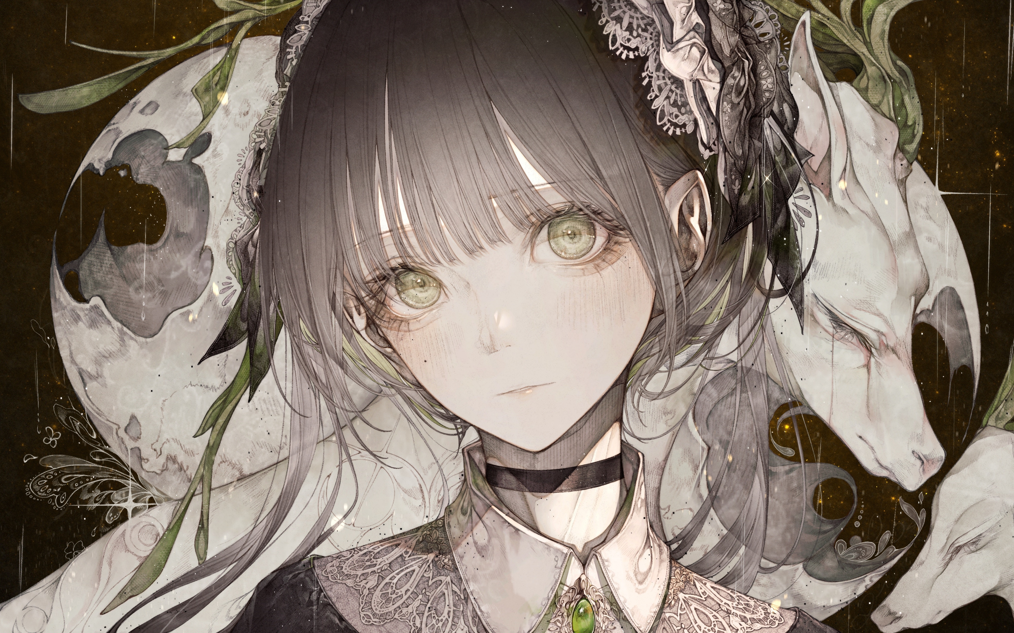 4K artwork of Hito Komoru HD Wallpaper