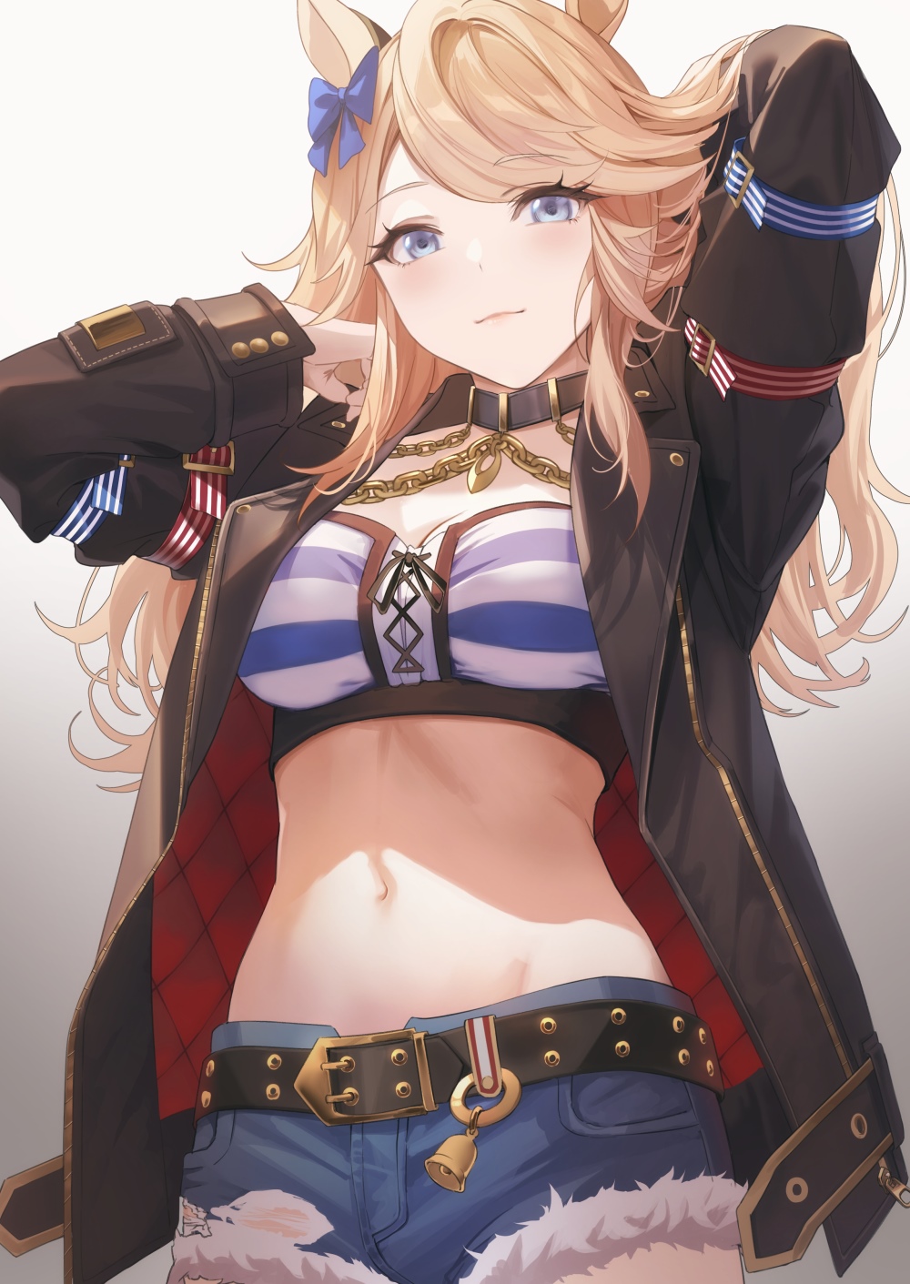 Gold City (Uma Musume) with blonde hair and blue eyes HD Phone Wallpaper