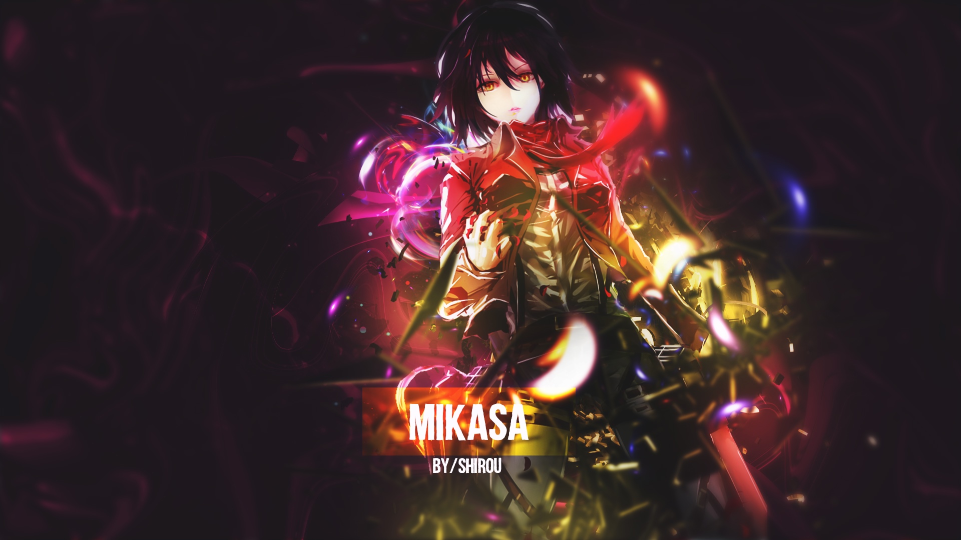 Mikasa Ackerman from Shingeki no Kyojin HD Wallpaper