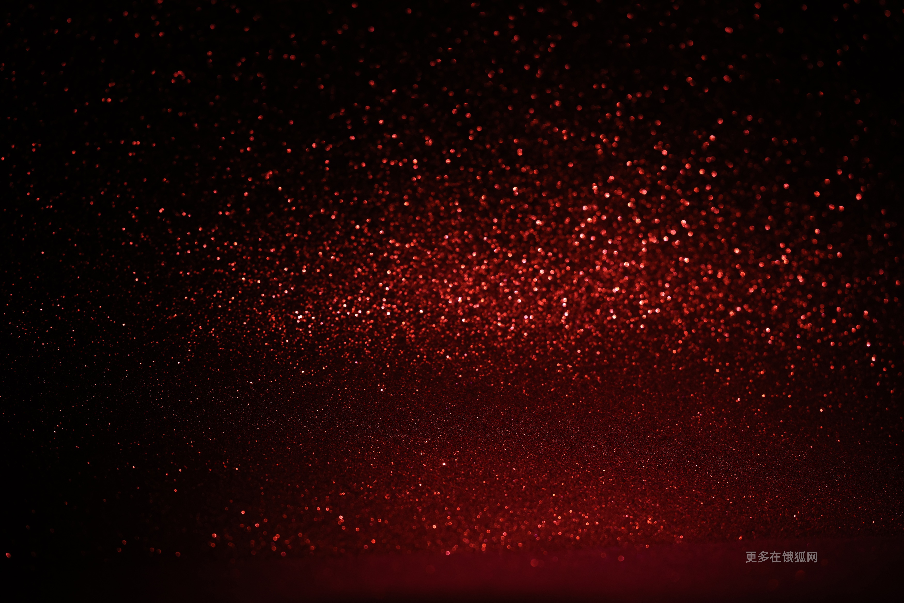 Abstract red bokeh lights on a dark background HD Wallpaper