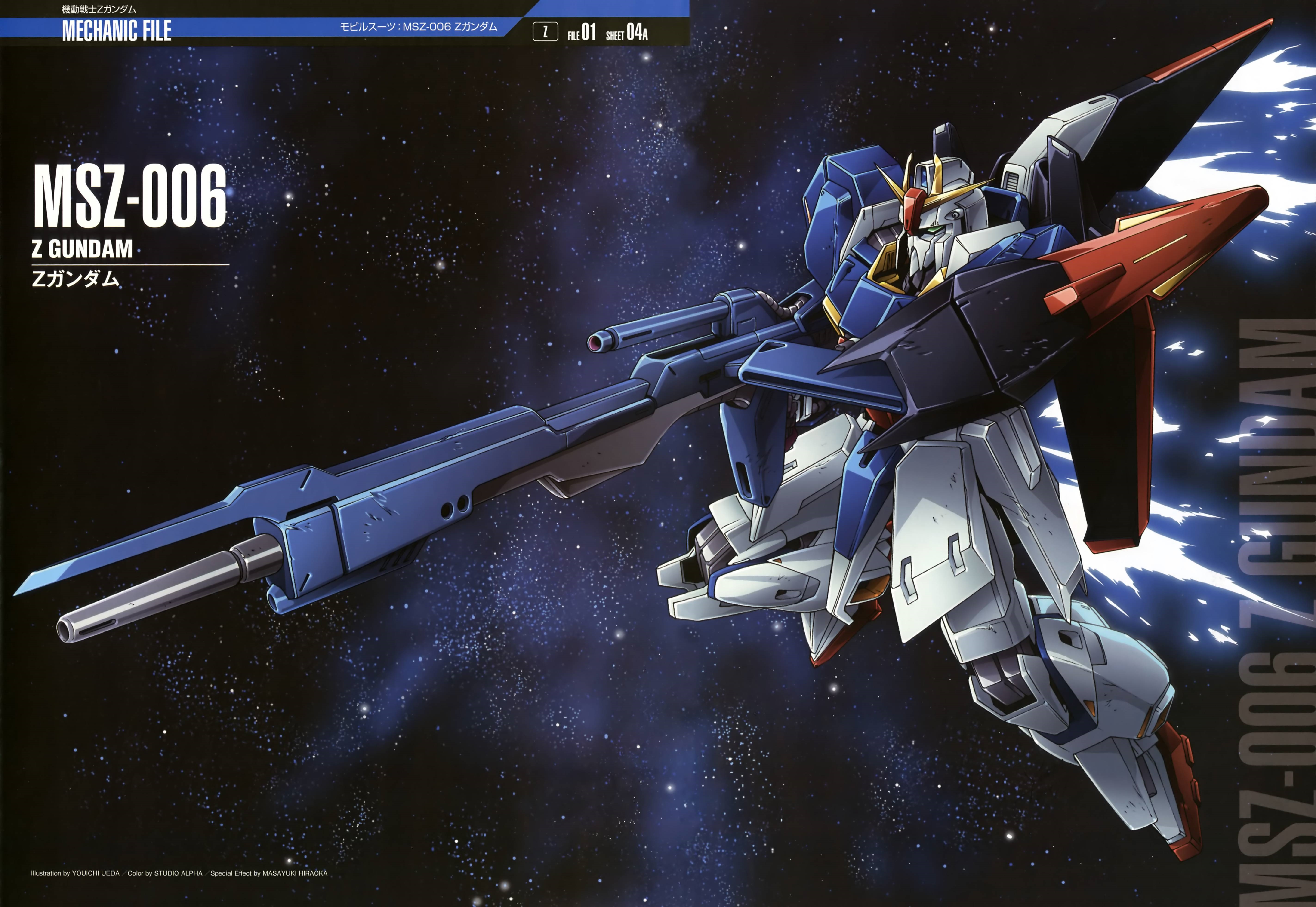 MSZ-006 Z Gundam in Space HD Wallpaper