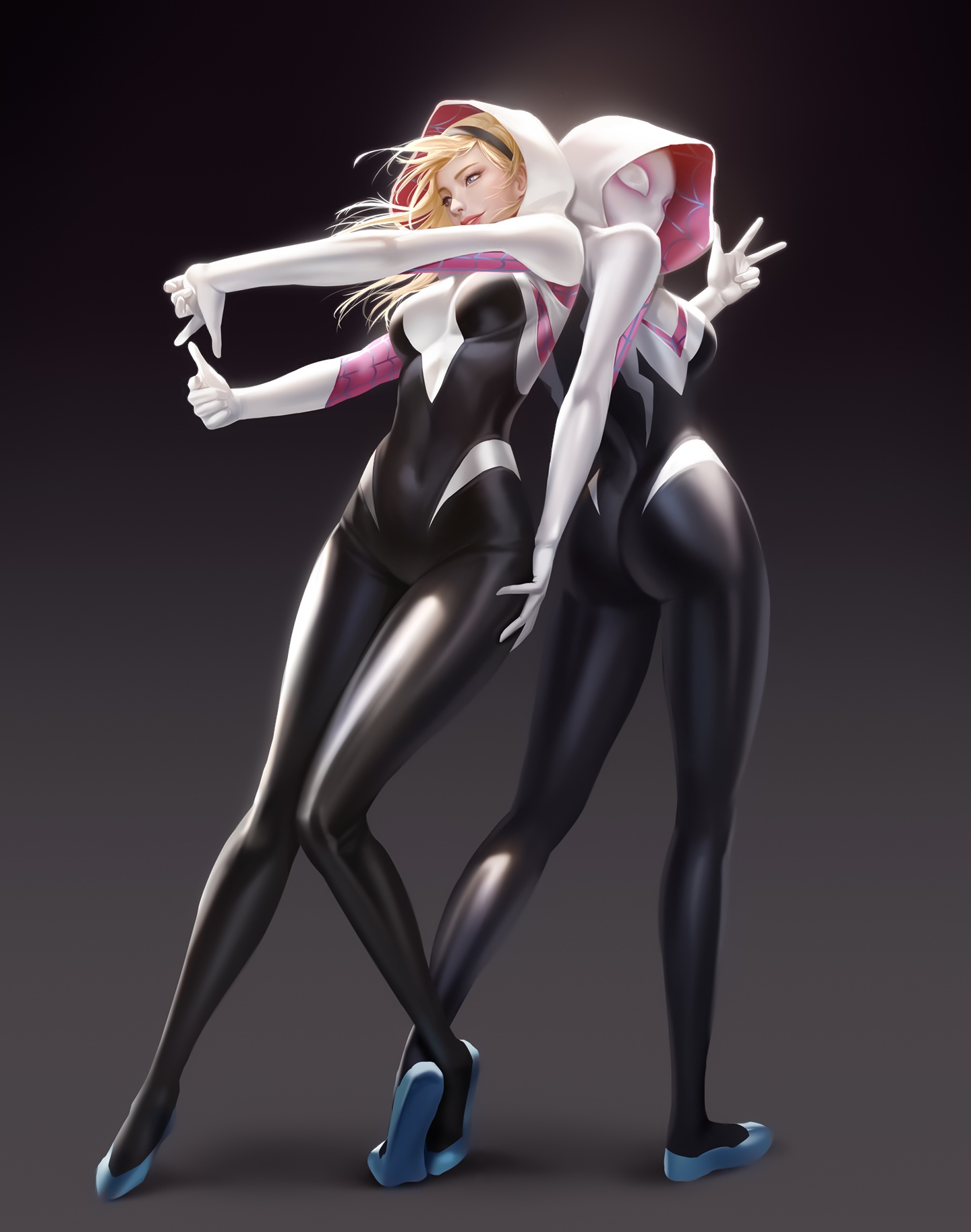 Spider Gwen and another Spider-Woman duo HD Phone Wallpaper